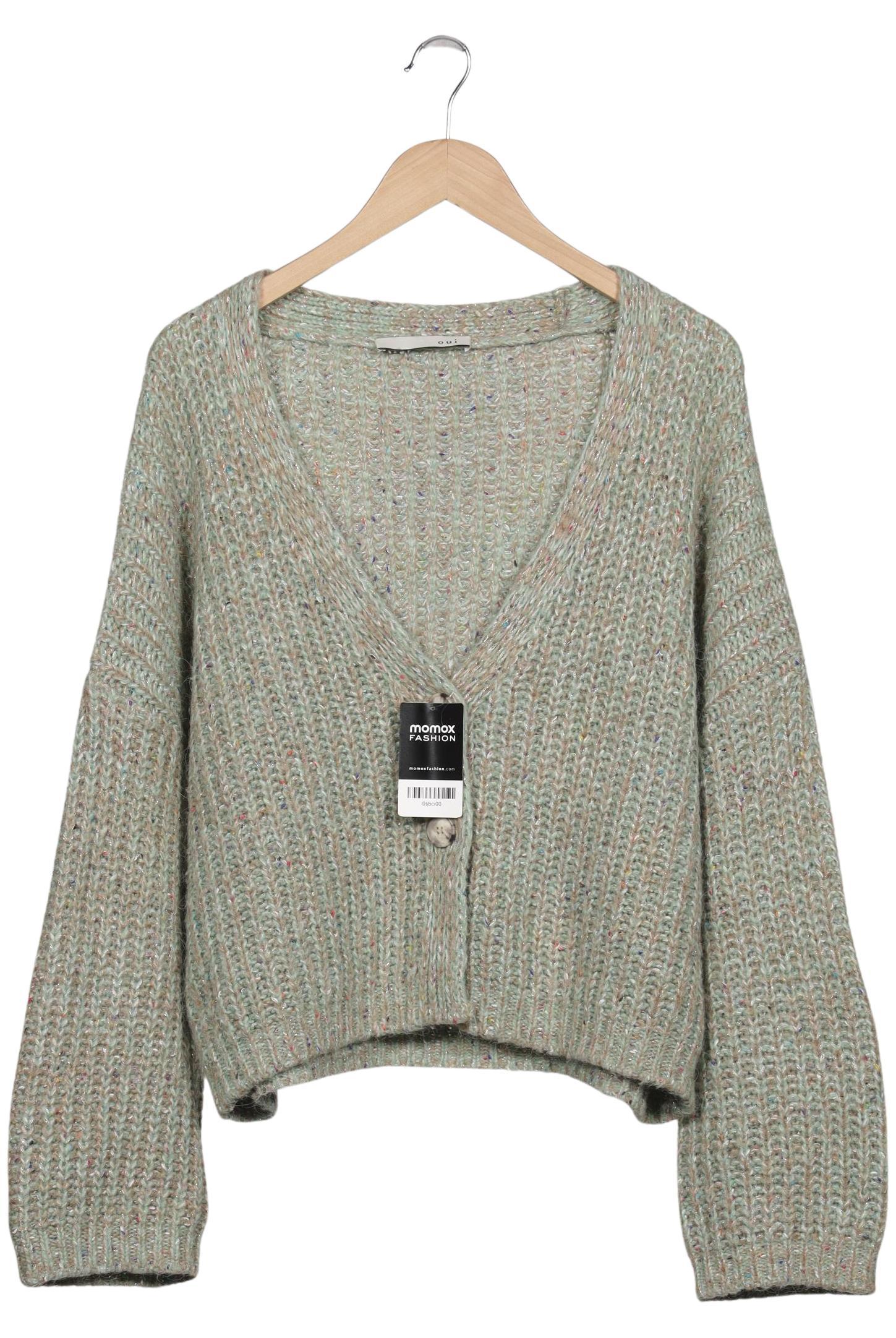 

Oui Damen Strickjacke, hellgrün, Gr. 40