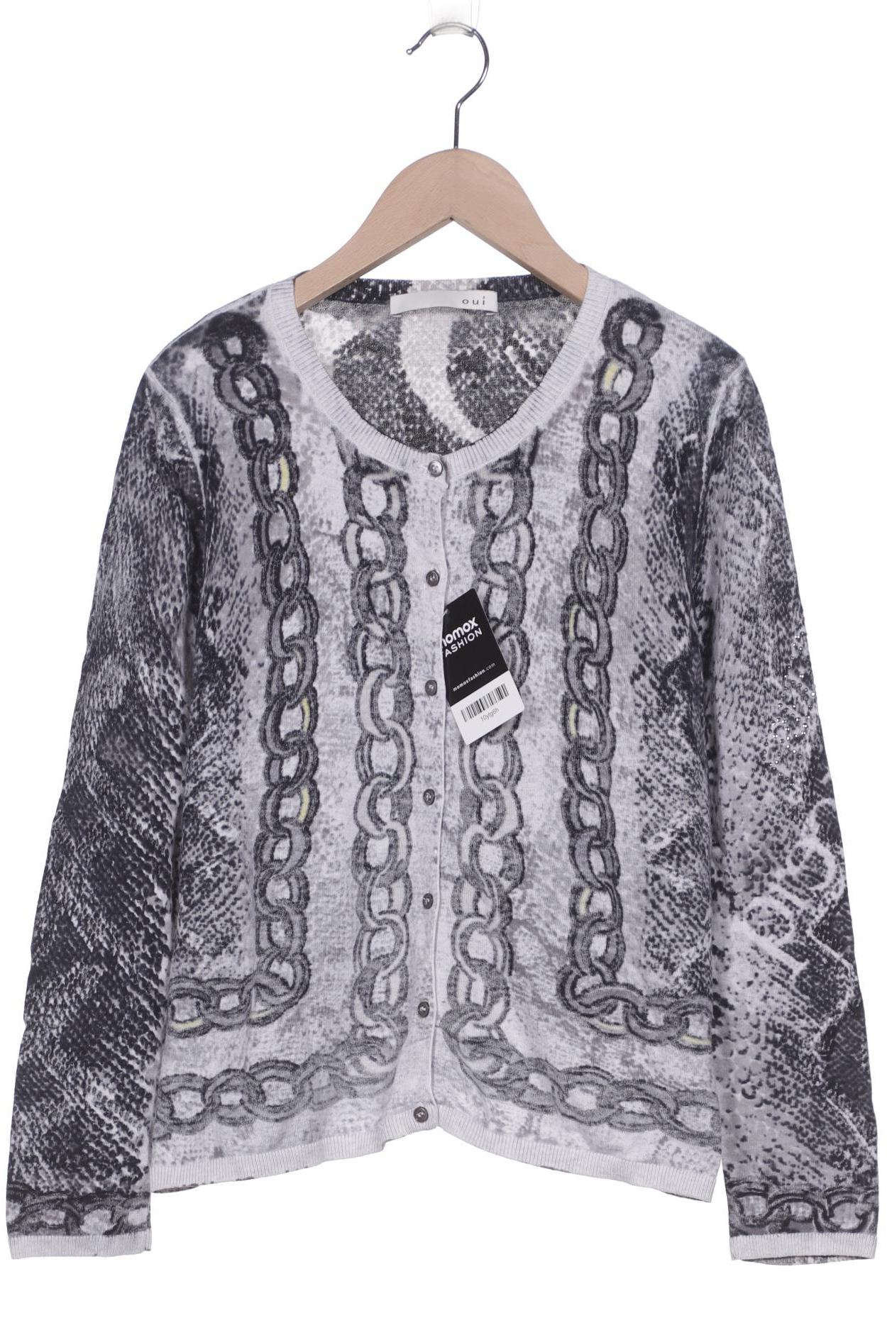

Oui Damen Strickjacke, grau