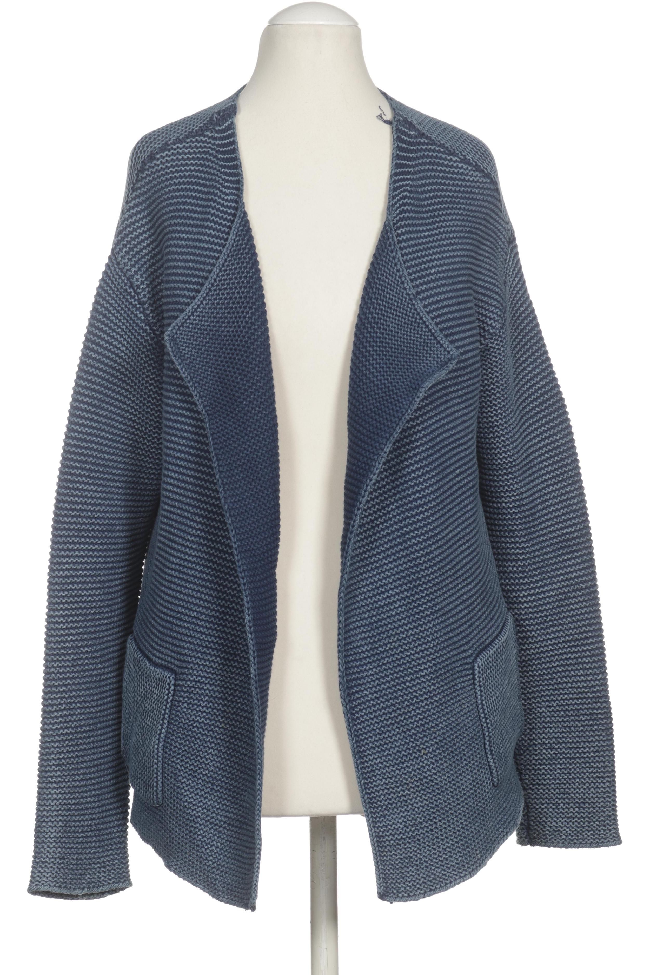 

Oui Damen Strickjacke, blau, Gr. 34