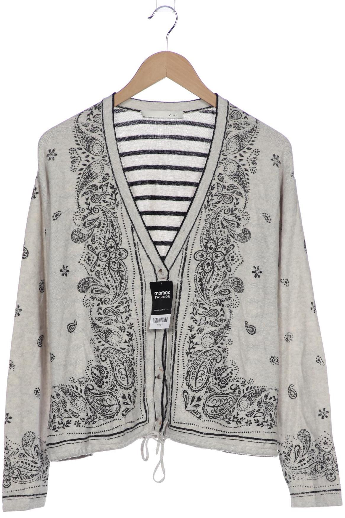 

Oui Damen Strickjacke, grau, Gr. 38