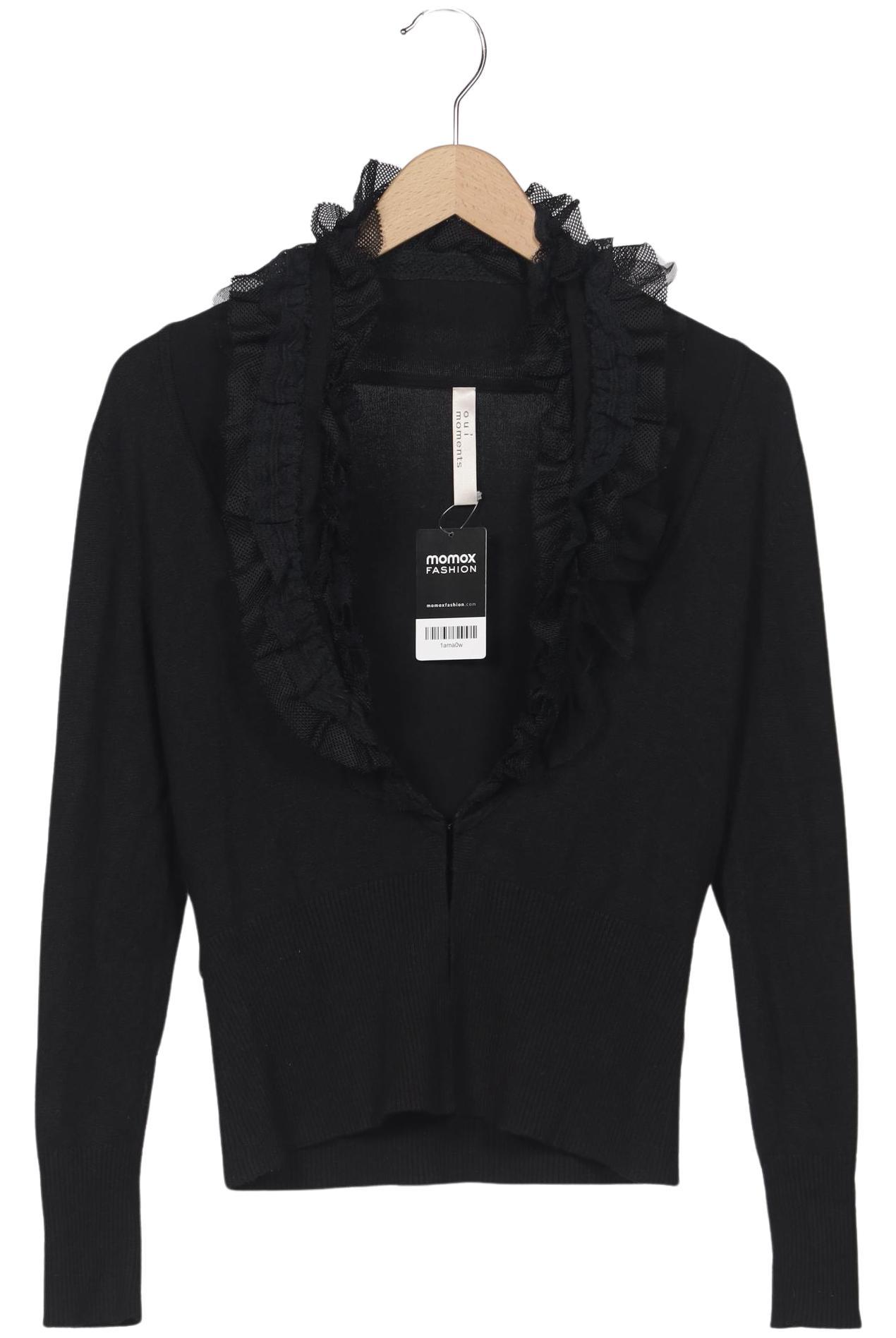 

Oui Damen Strickjacke, schwarz, Gr. 38