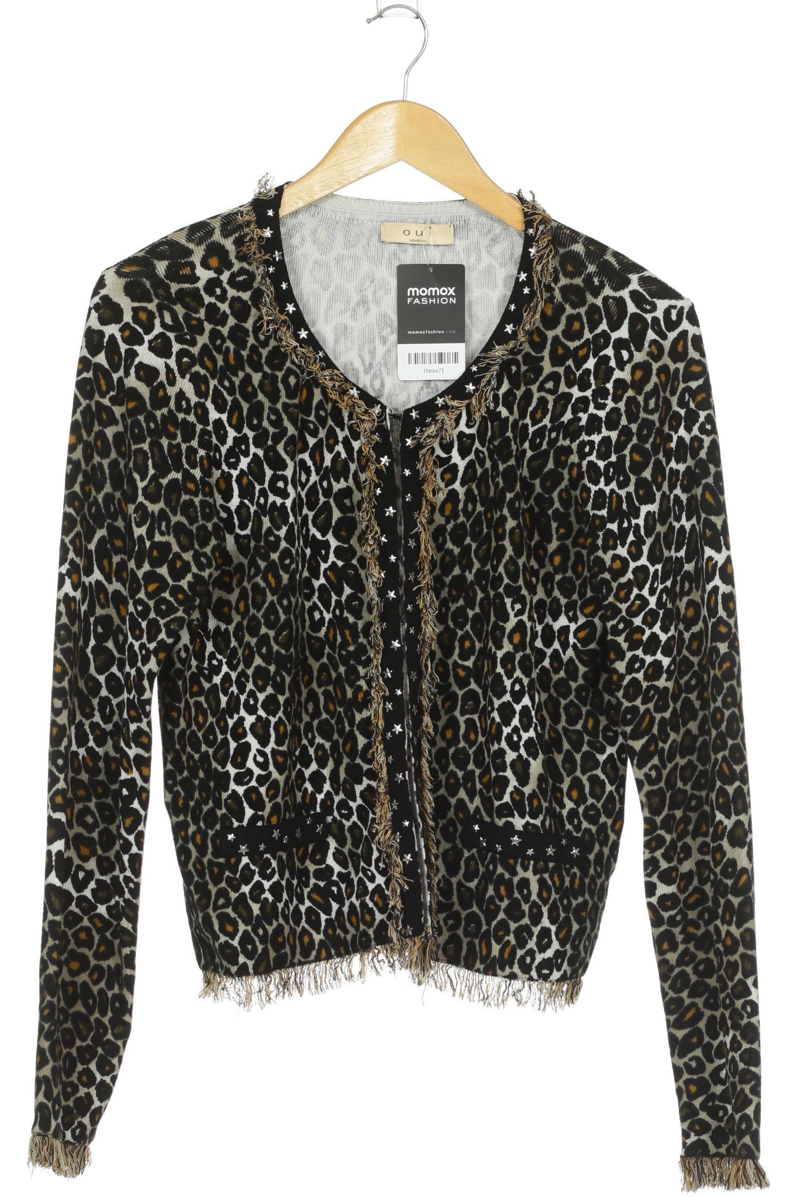 

Oui Damen Strickjacke, schwarz, Gr. 42