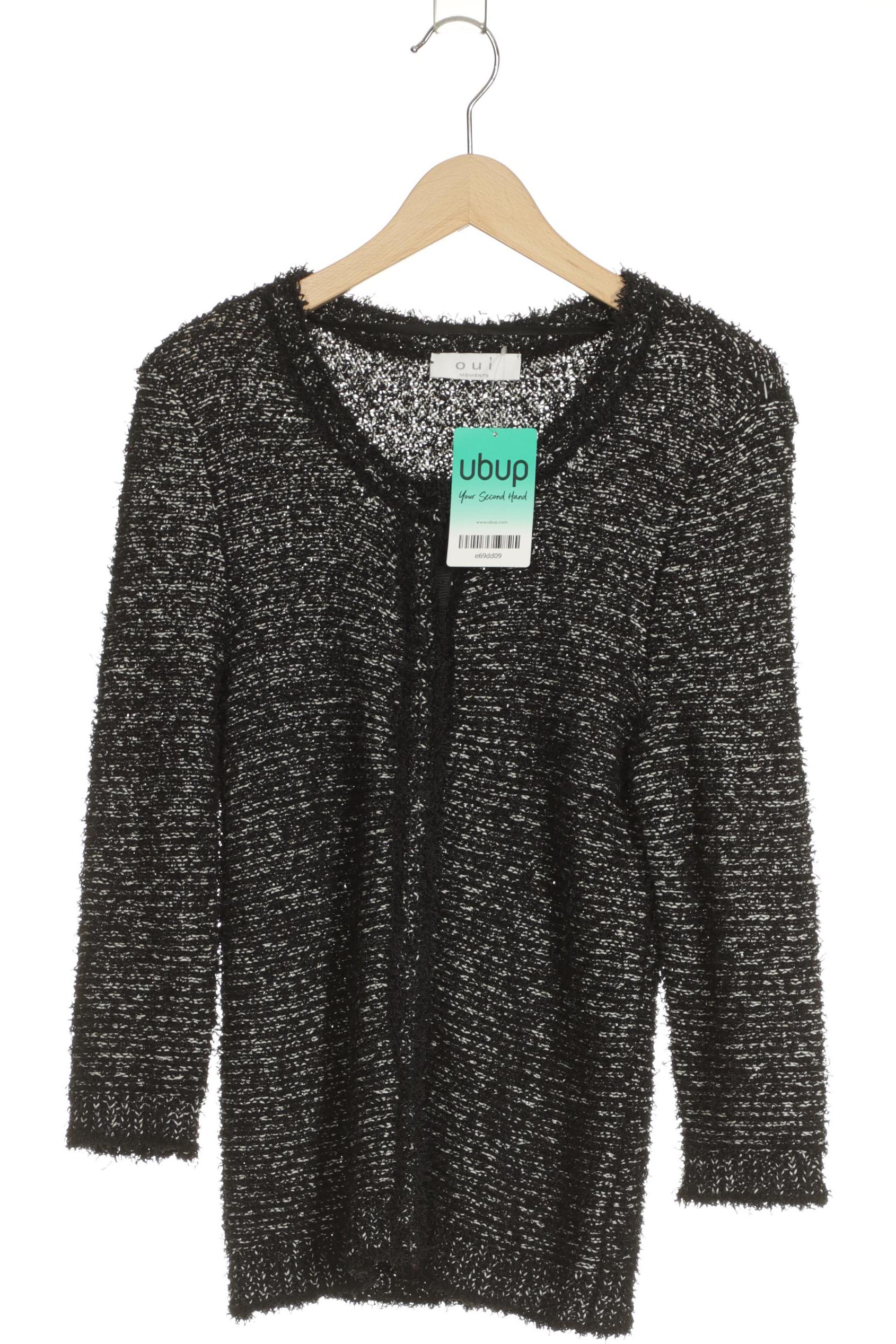 

Oui Damen Strickjacke, schwarz, Gr. 36