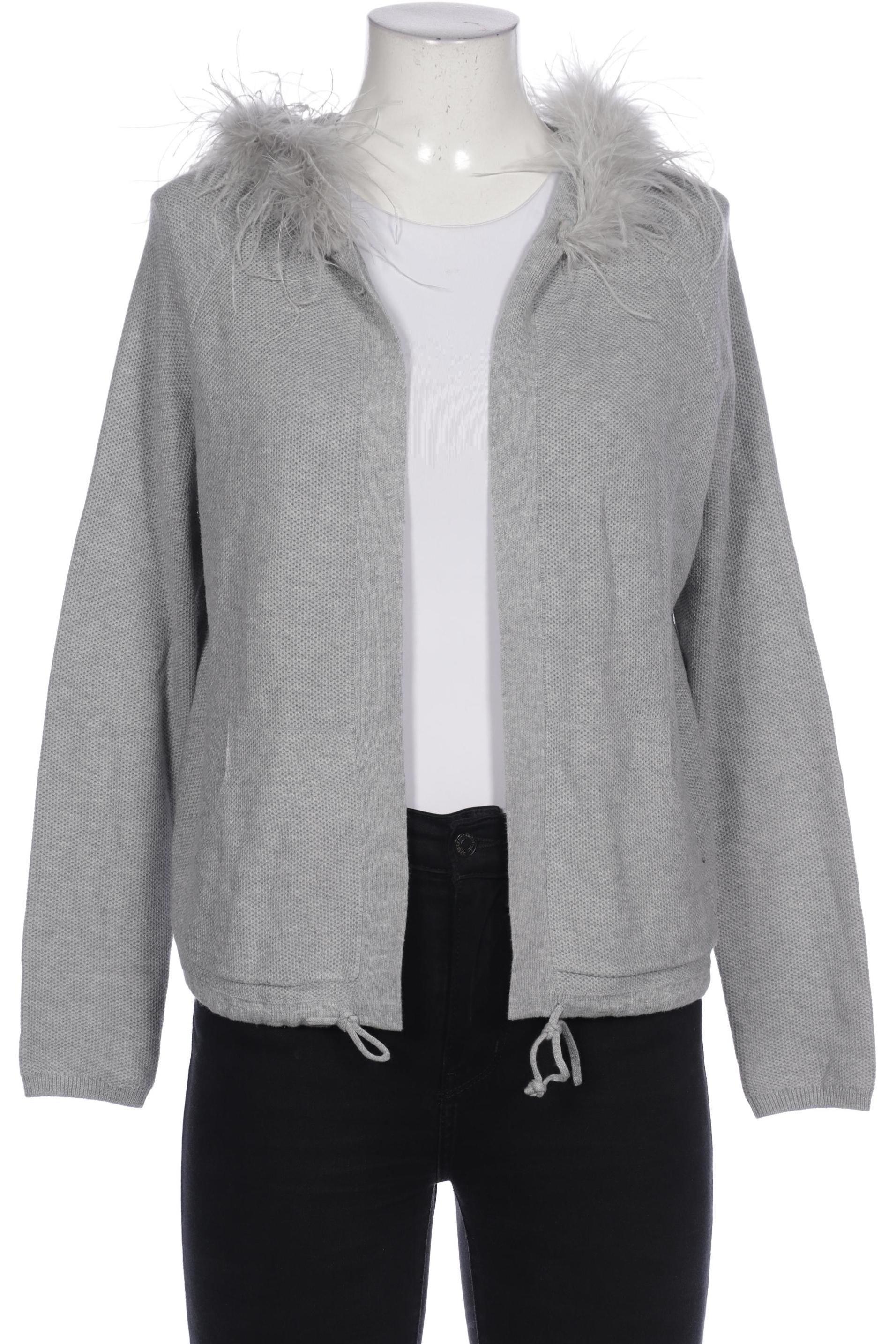 

Oui Damen Strickjacke, grau, Gr. 36