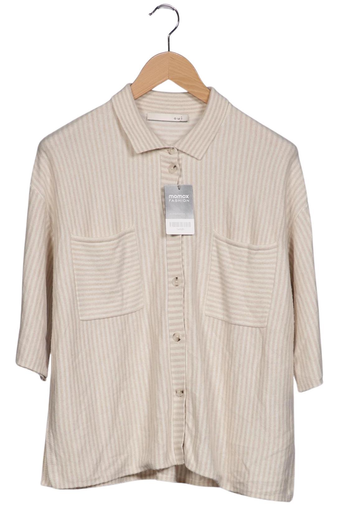 

Oui Damen Strickjacke, beige, Gr. 38