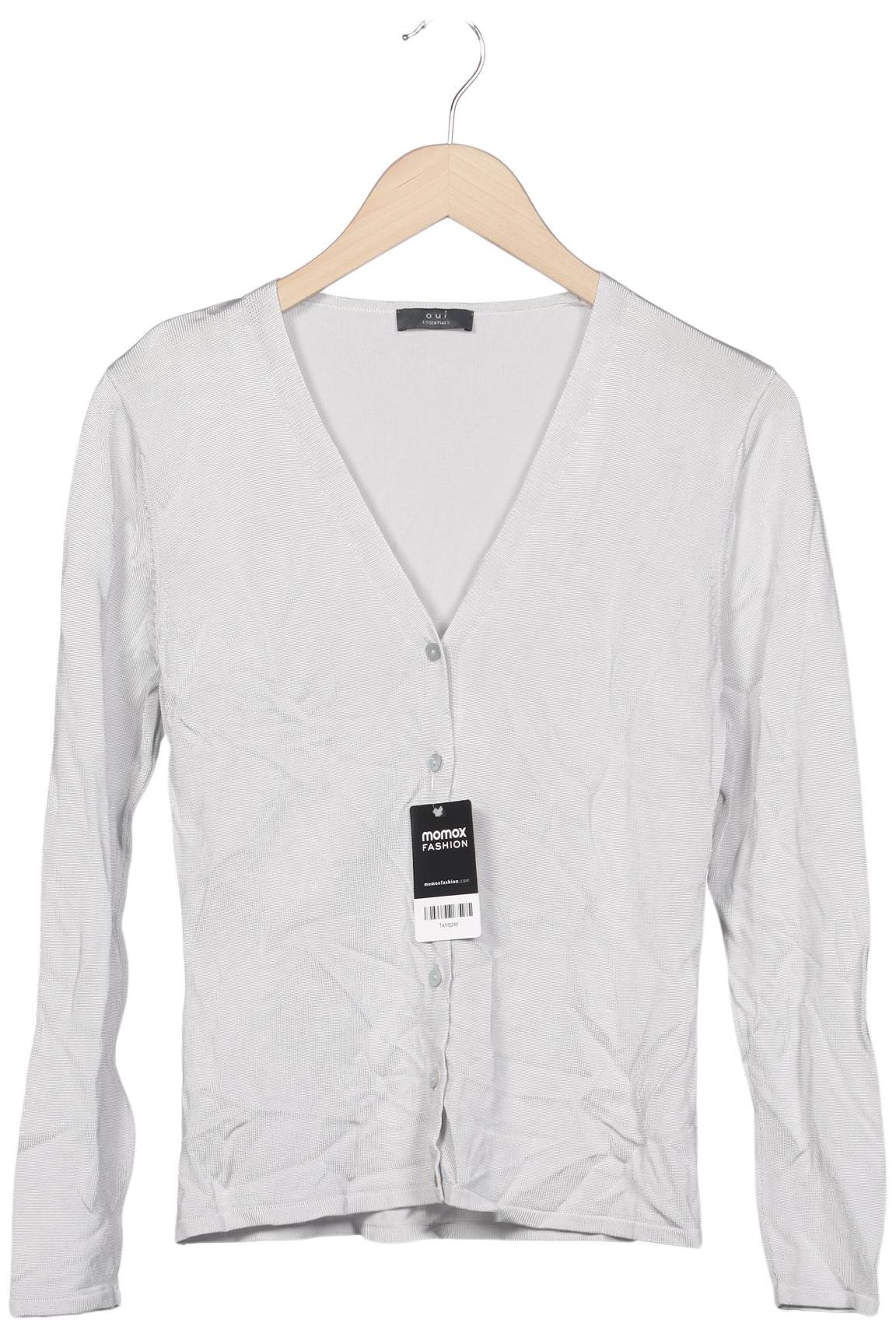 

Oui Damen Strickjacke, grau, Gr. 38