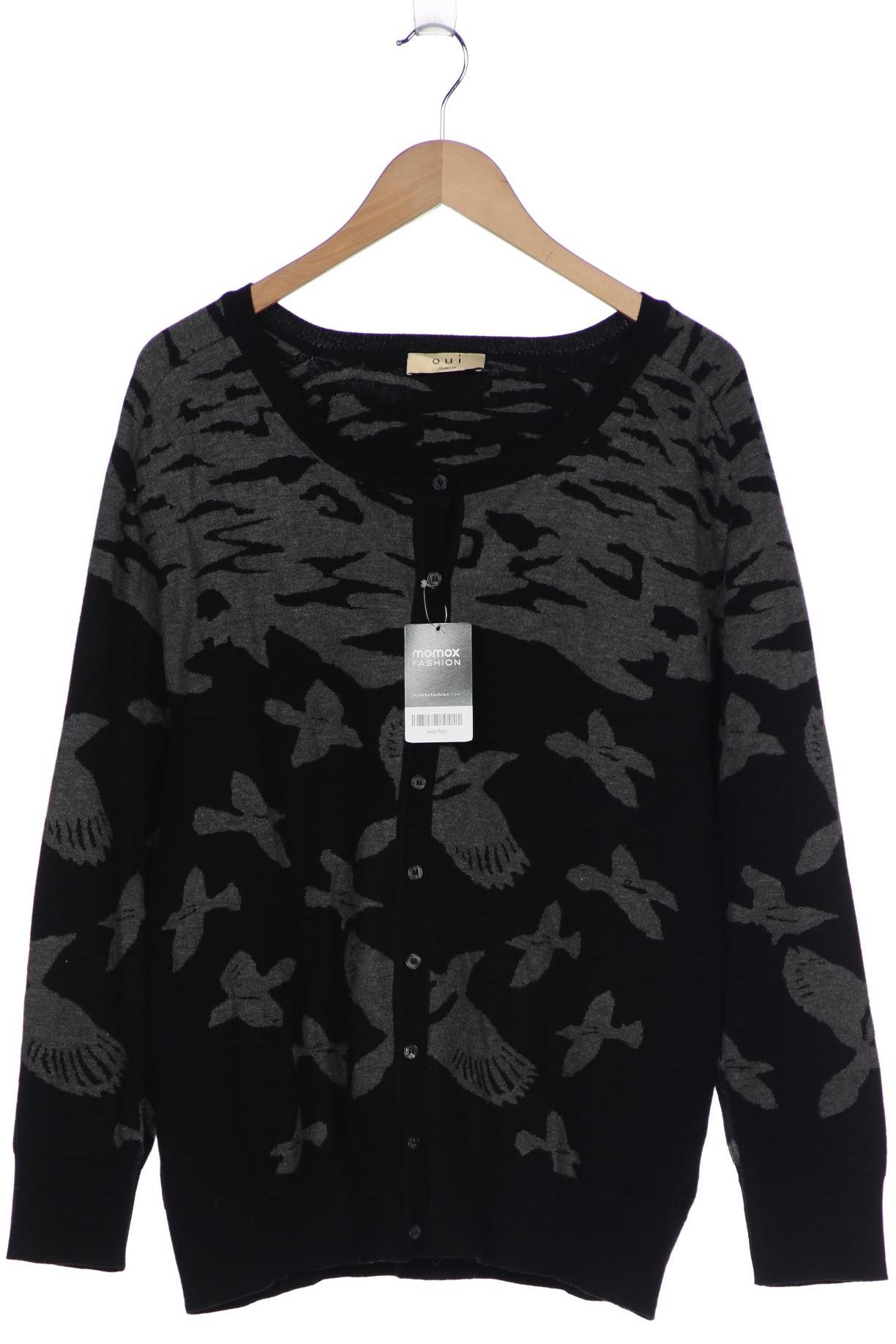 

Oui Damen Strickjacke, schwarz