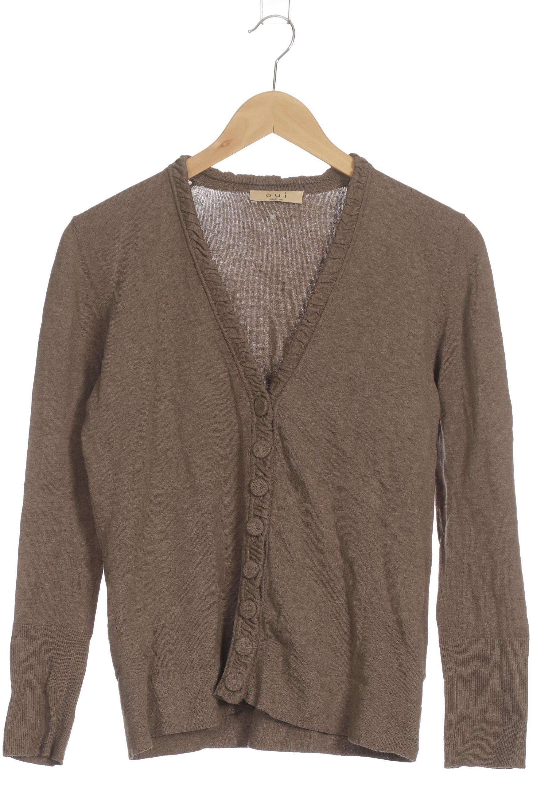 

Oui Damen Strickjacke, braun, Gr. 38