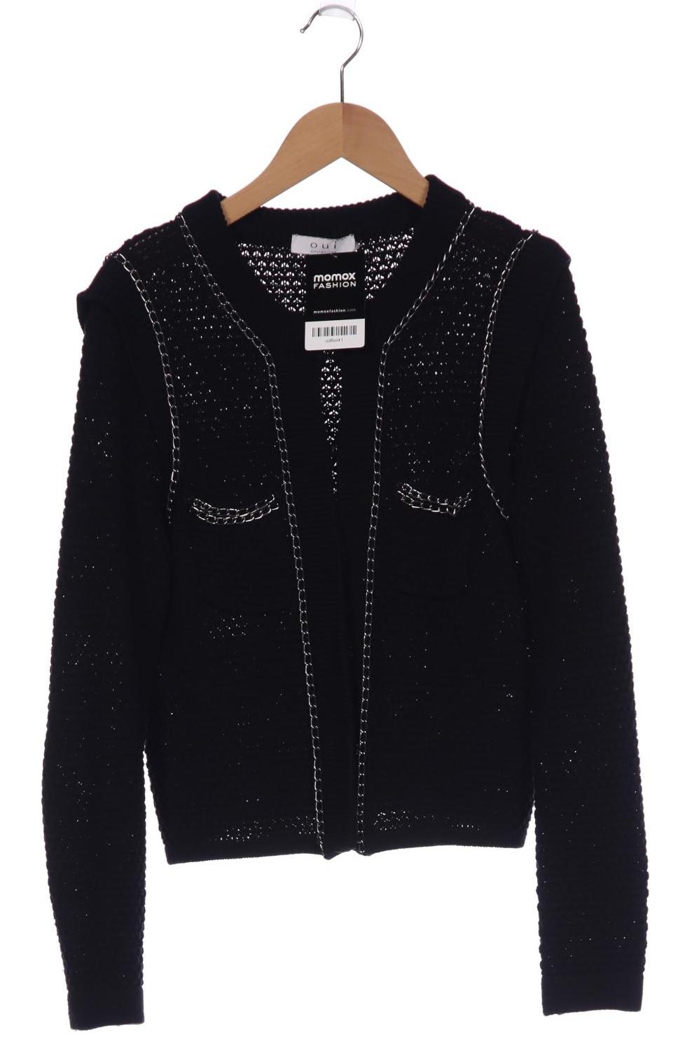 

Oui Damen Strickjacke, schwarz, Gr. 40