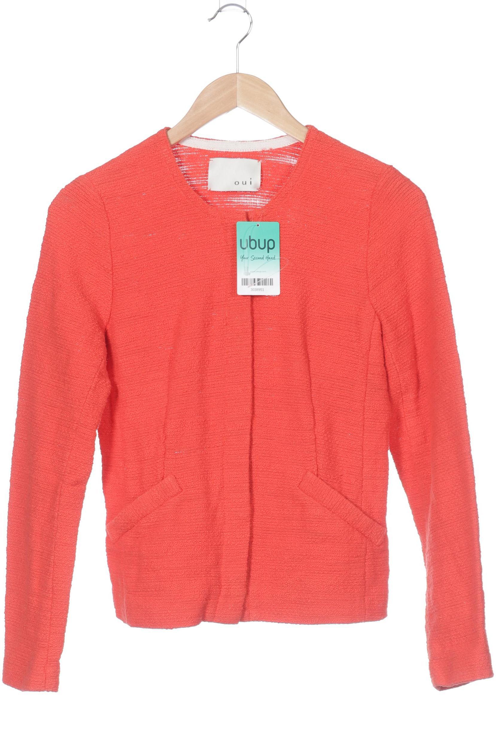 

Oui Damen Strickjacke, orange, Gr. 38