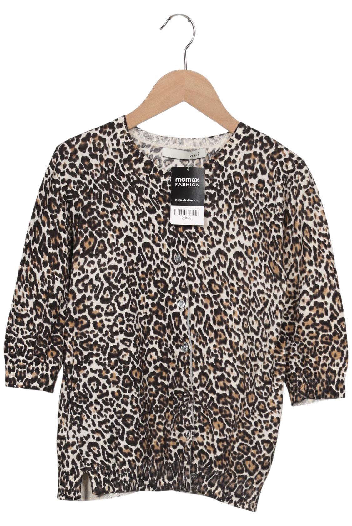 

Oui Damen Strickjacke, braun, Gr. 36