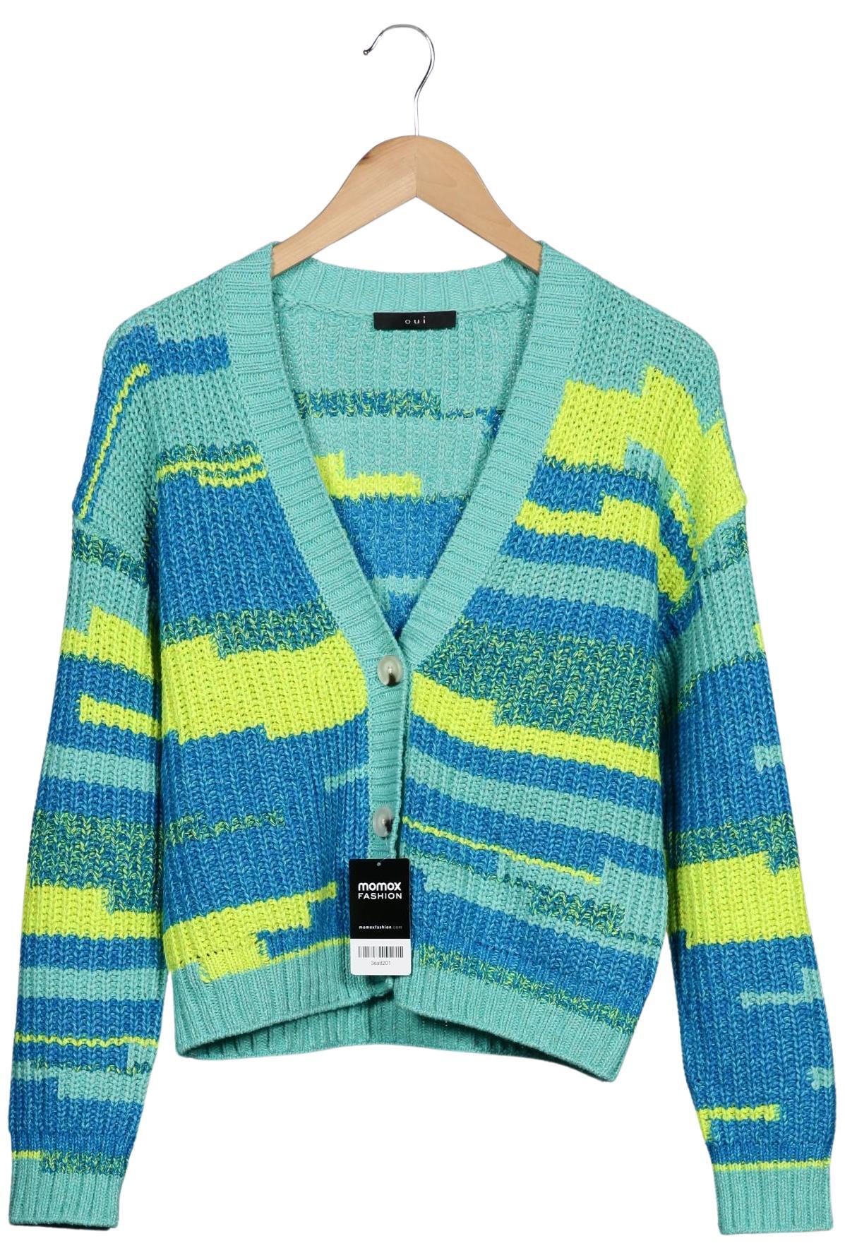 

Oui Damen Strickjacke, neon, Gr. 38