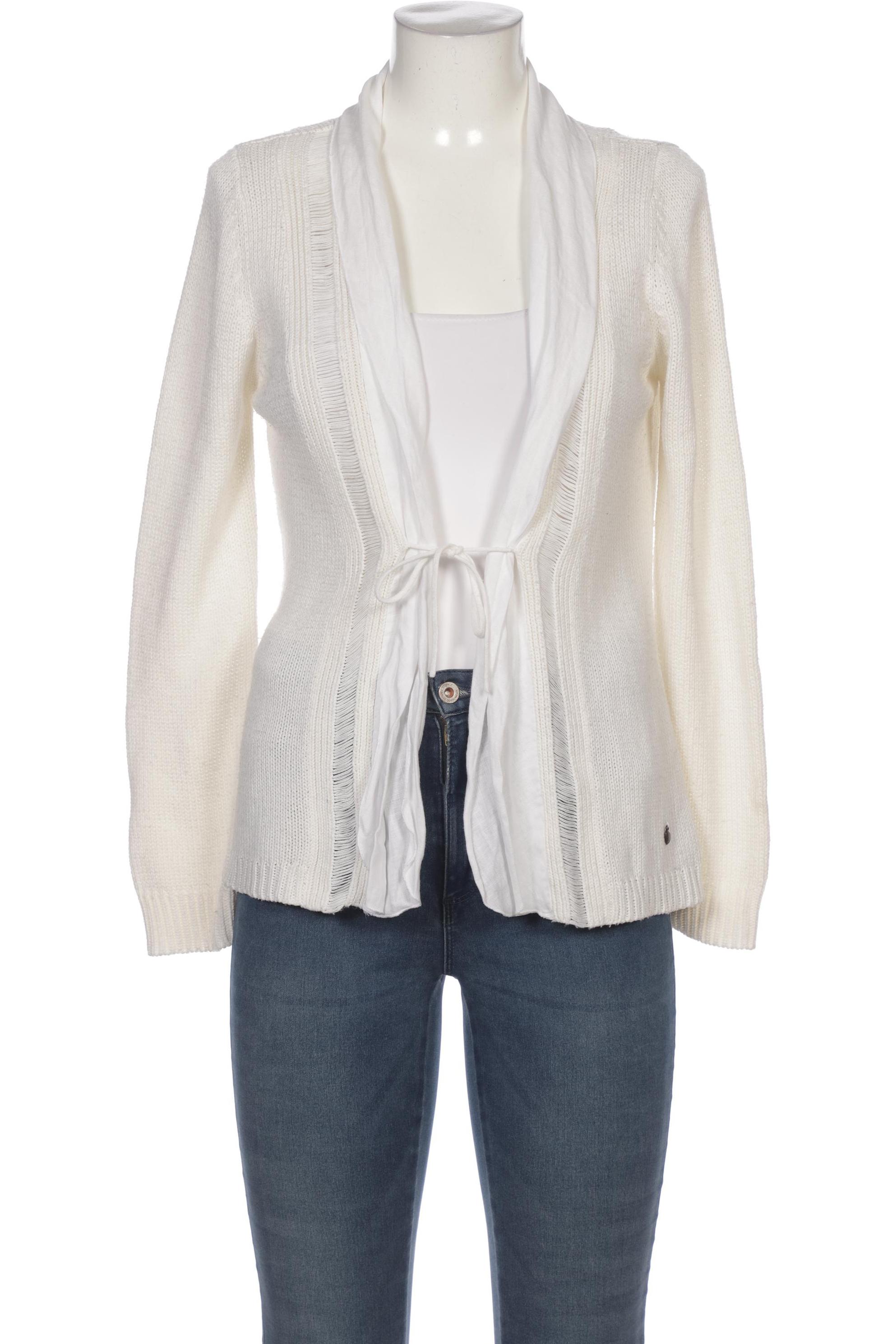 

Oui Damen Strickjacke, cremeweiß