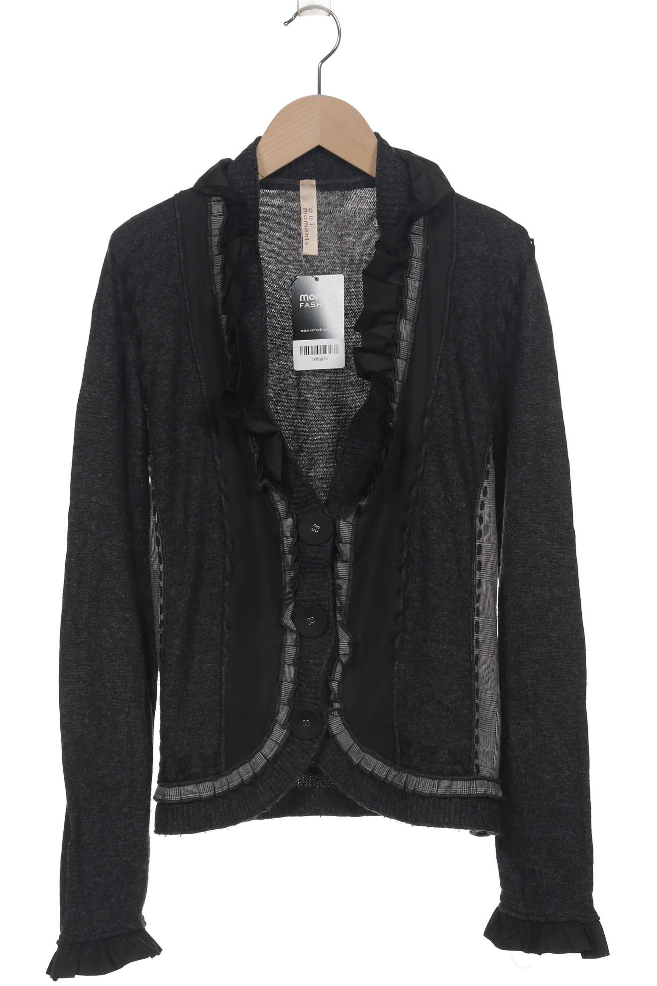 

Oui Damen Strickjacke, grau, Gr. 40