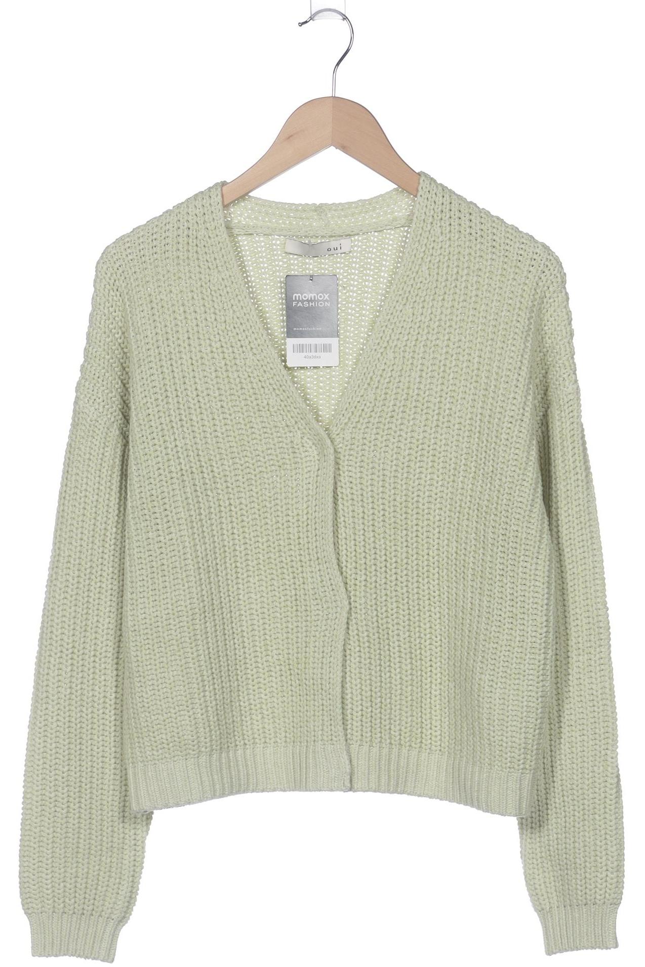 

Oui Damen Strickjacke, hellgrün, Gr. 38