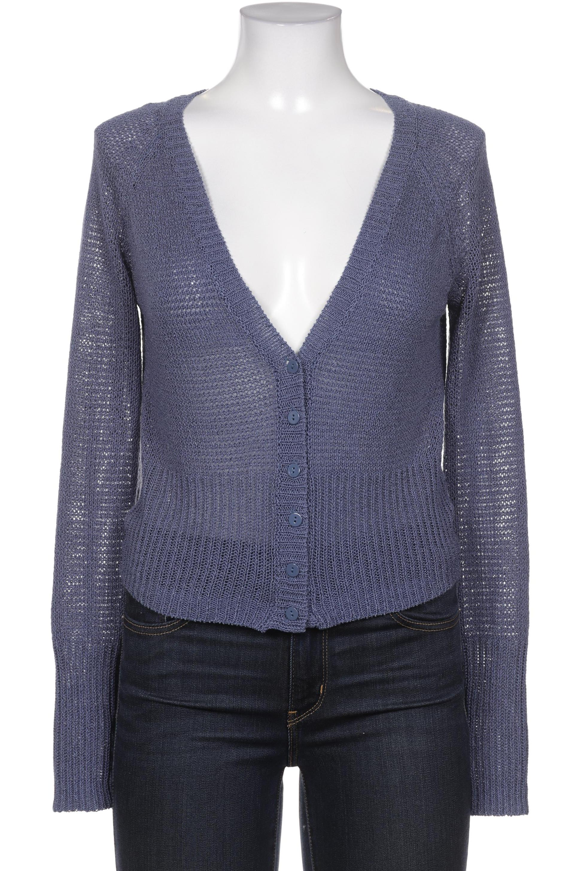 

Oui Damen Strickjacke, blau, Gr. 38