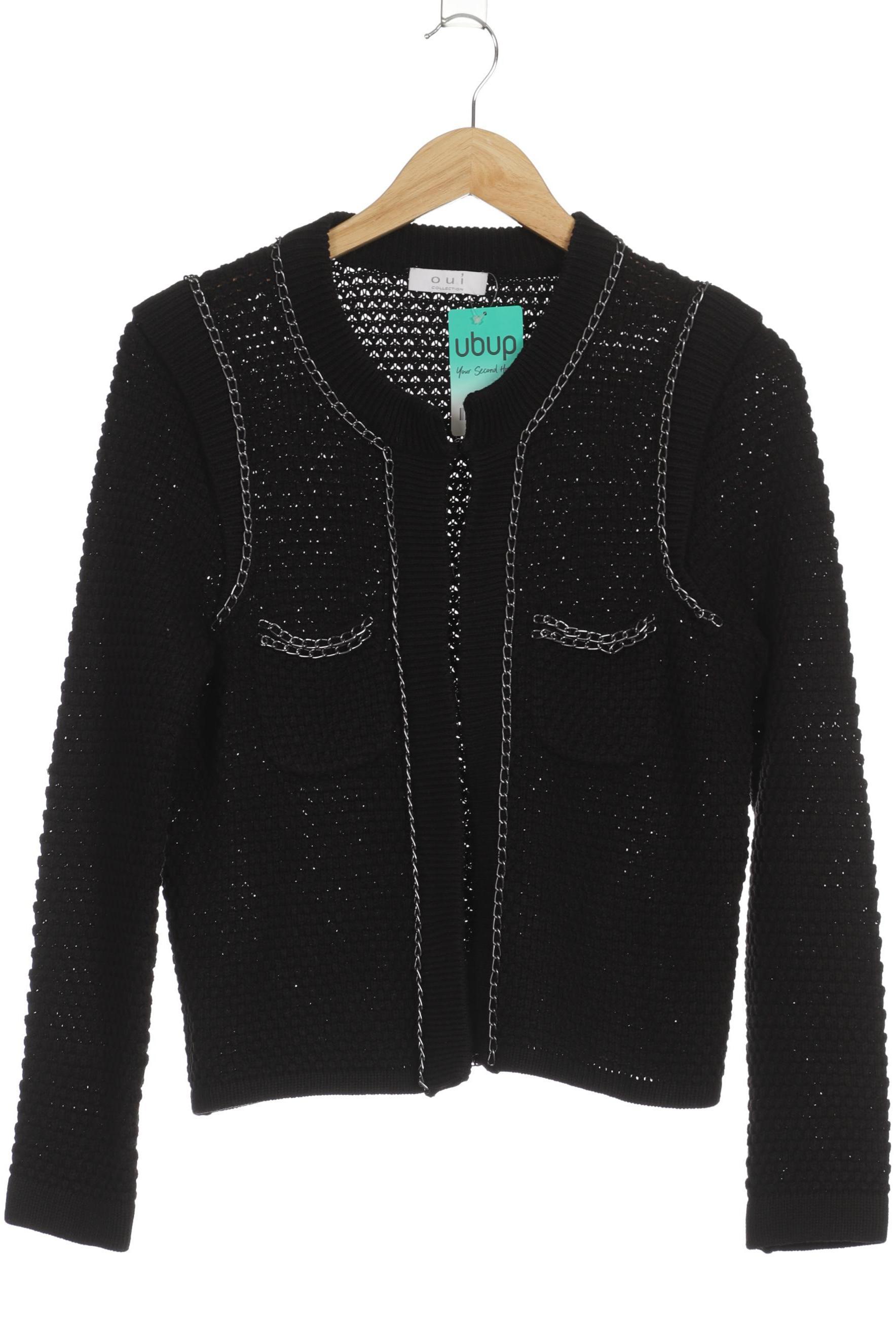 

Oui Damen Strickjacke, schwarz, Gr. 42