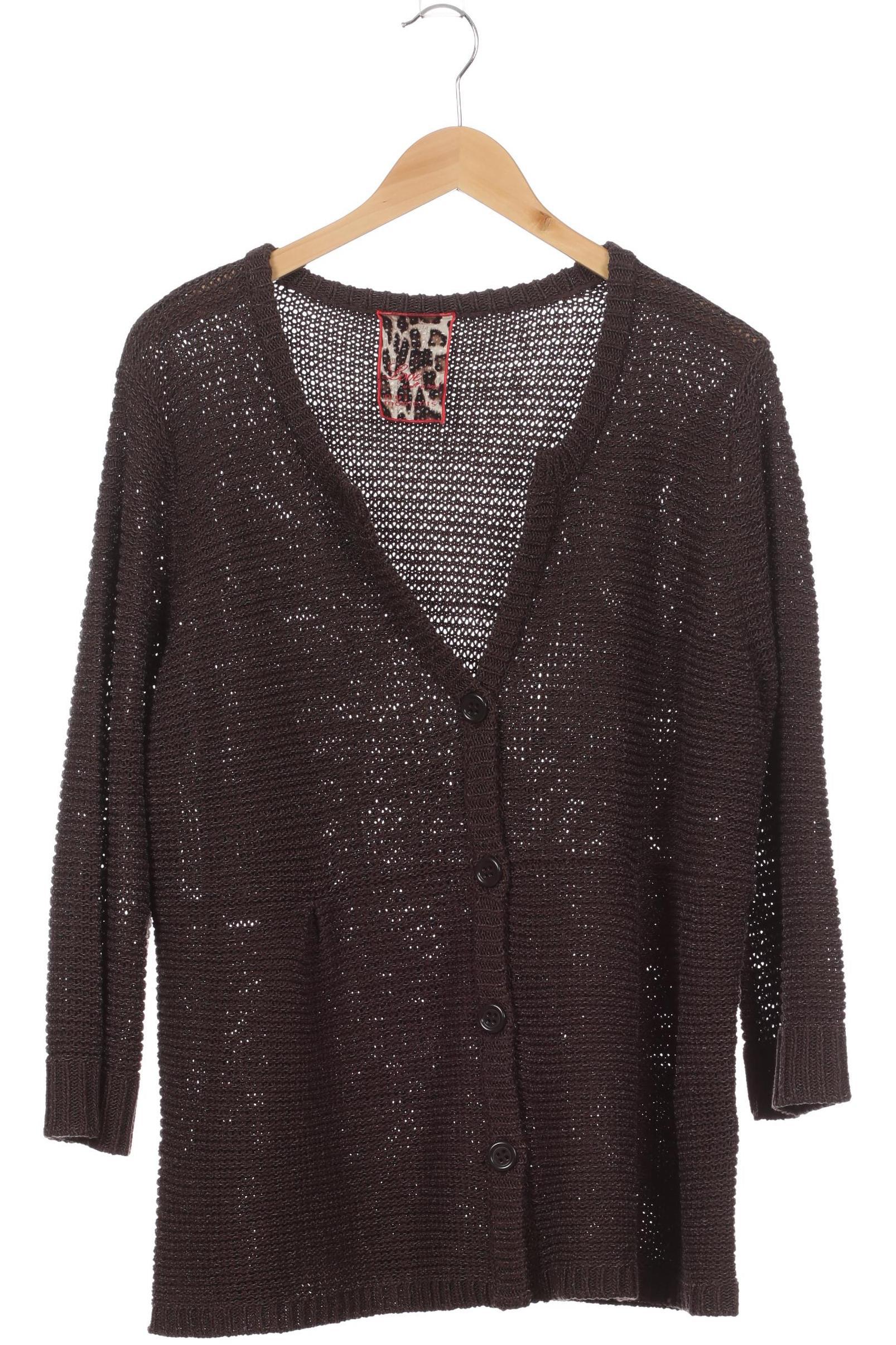 

Oui Damen Strickjacke, braun, Gr. 46