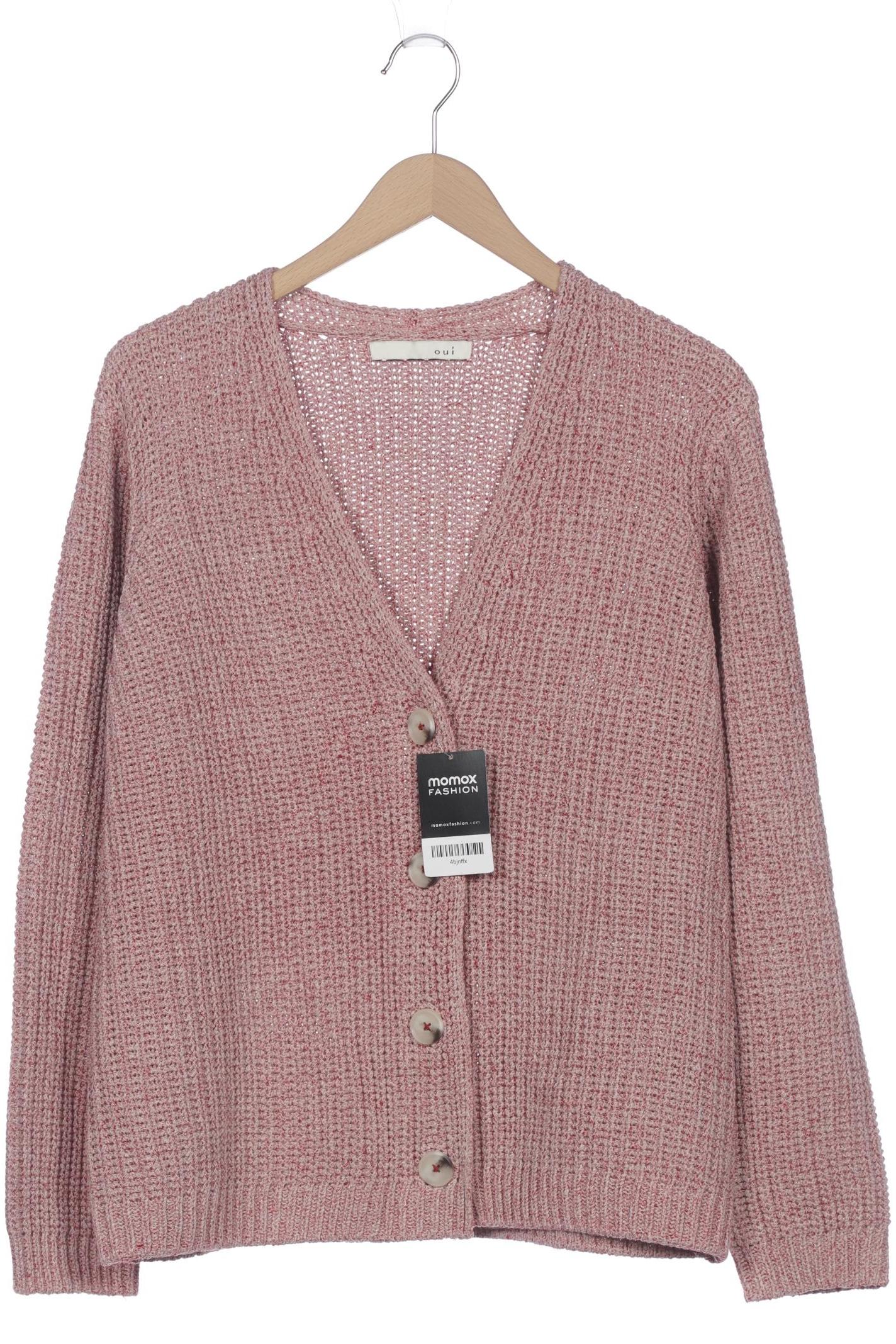 

Oui Damen Strickjacke, pink, Gr. 44
