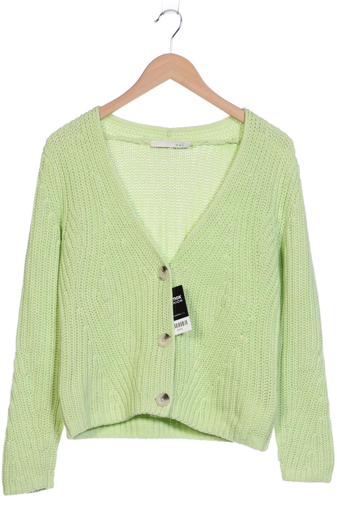 

Oui Damen Strickjacke, hellgrün, Gr. 34