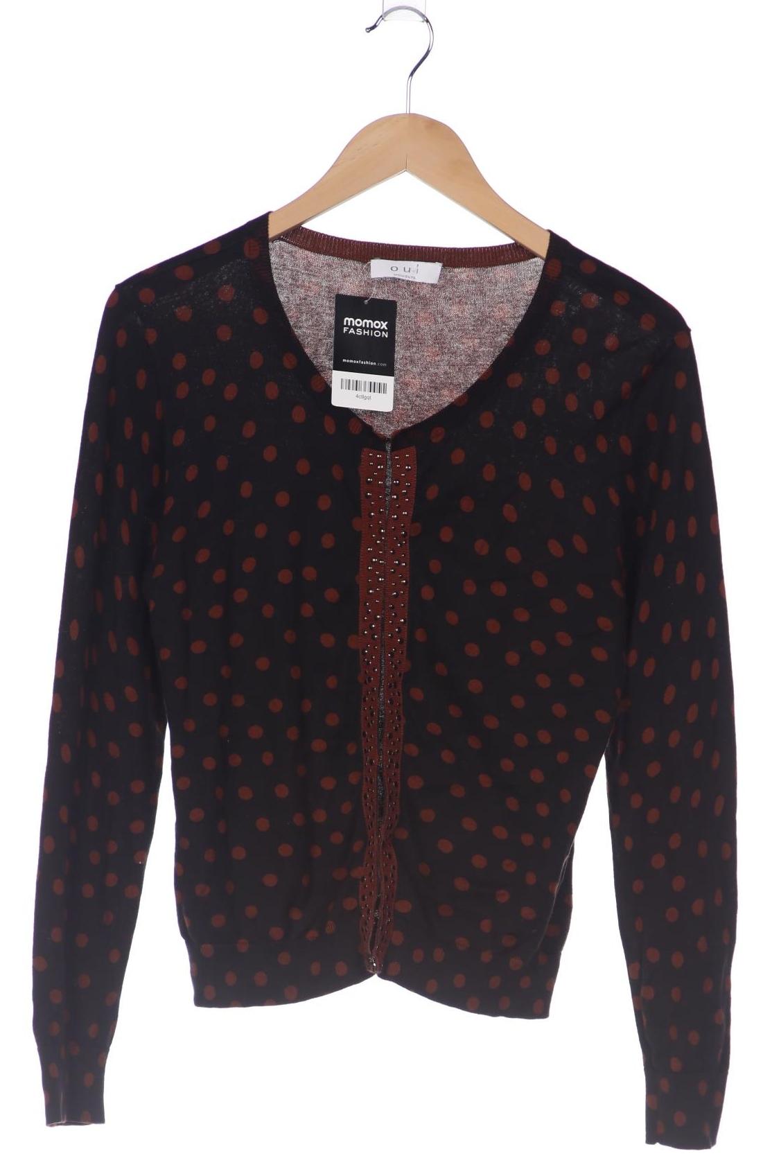 

Oui Damen Strickjacke, braun, Gr. 40