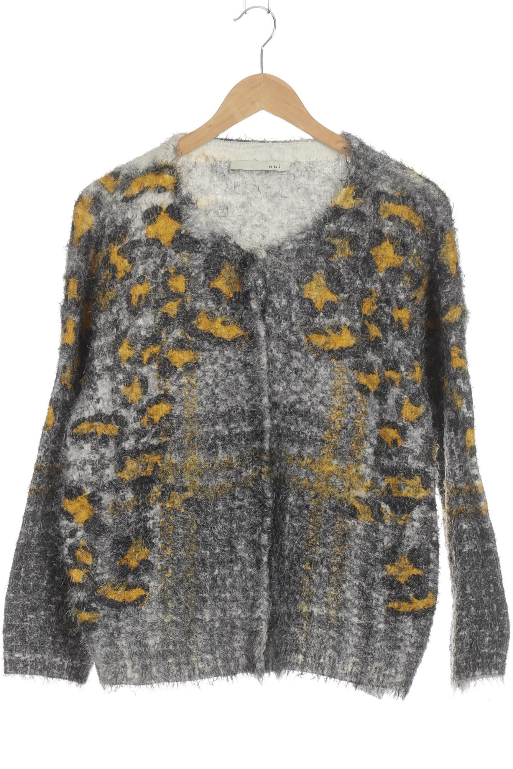 

Oui Damen Strickjacke, grau, Gr. 44