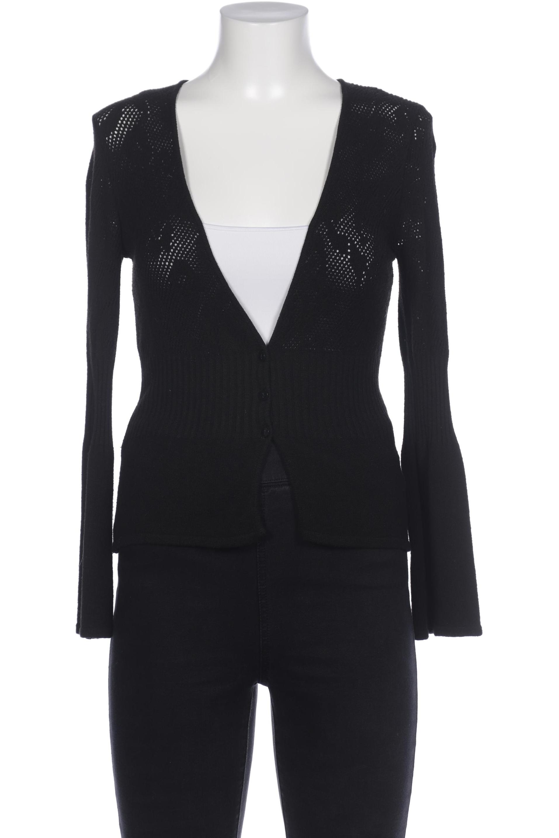 

Oui Damen Strickjacke, schwarz, Gr. 38