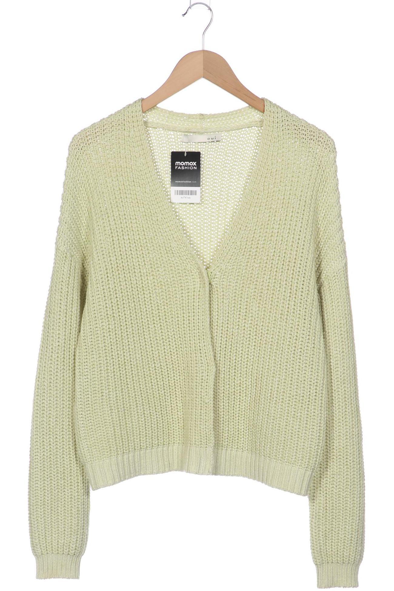 

Oui Damen Strickjacke, hellgrün, Gr. 38