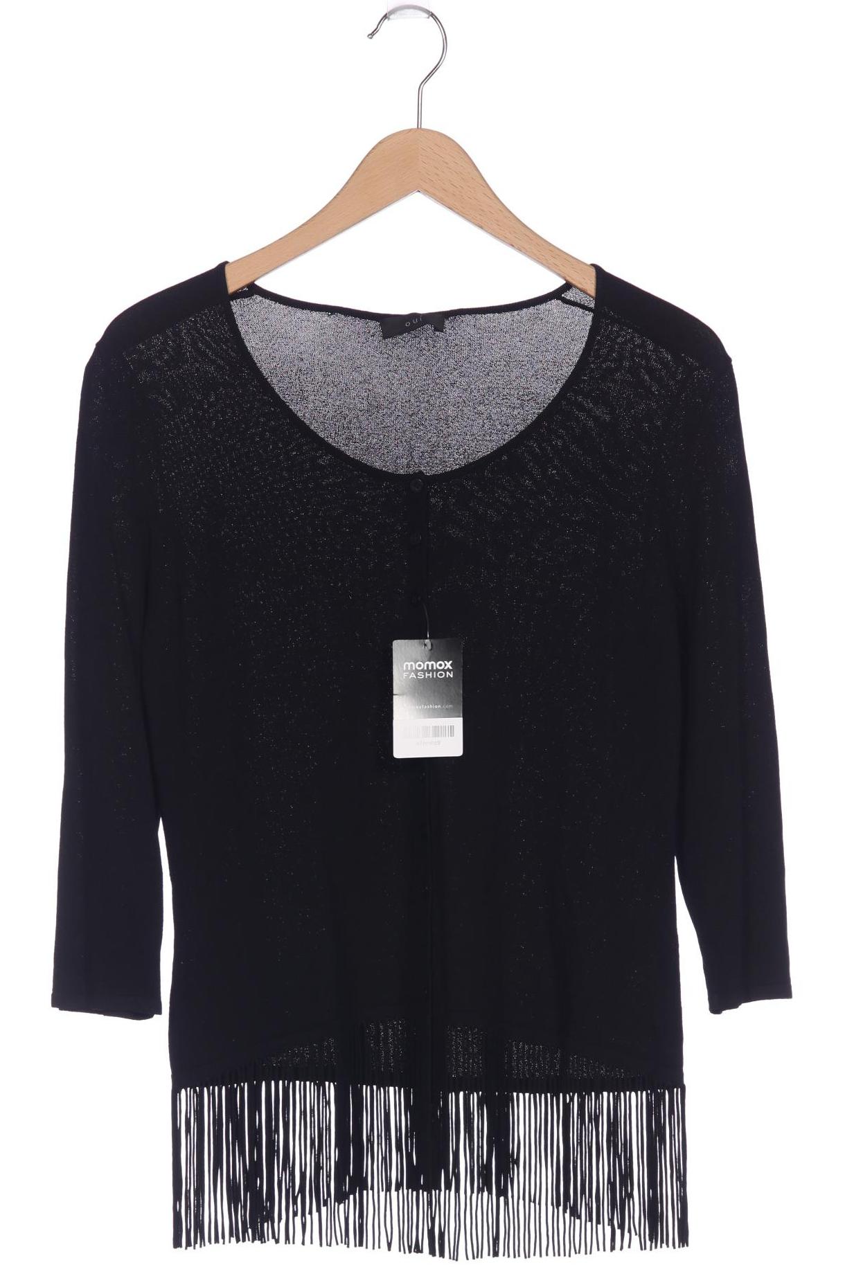 

Oui Damen Strickjacke, schwarz, Gr. 44
