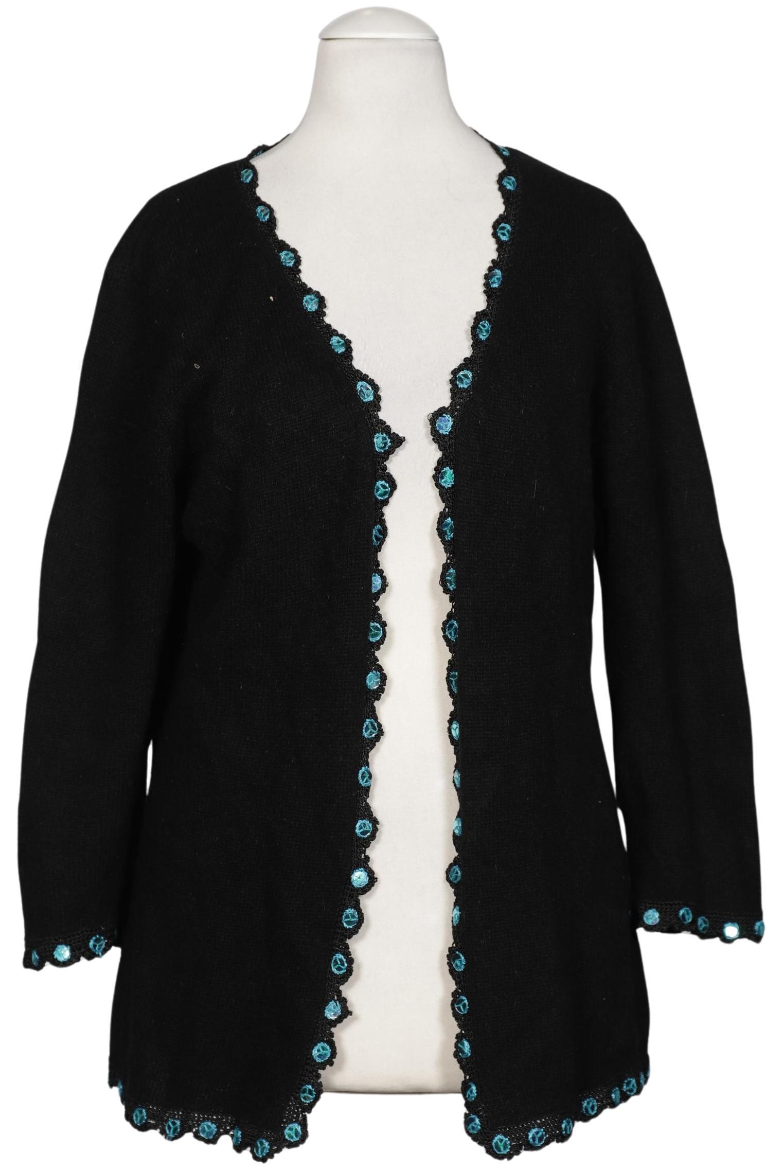 

Oui Damen Strickjacke, schwarz, Gr. 38