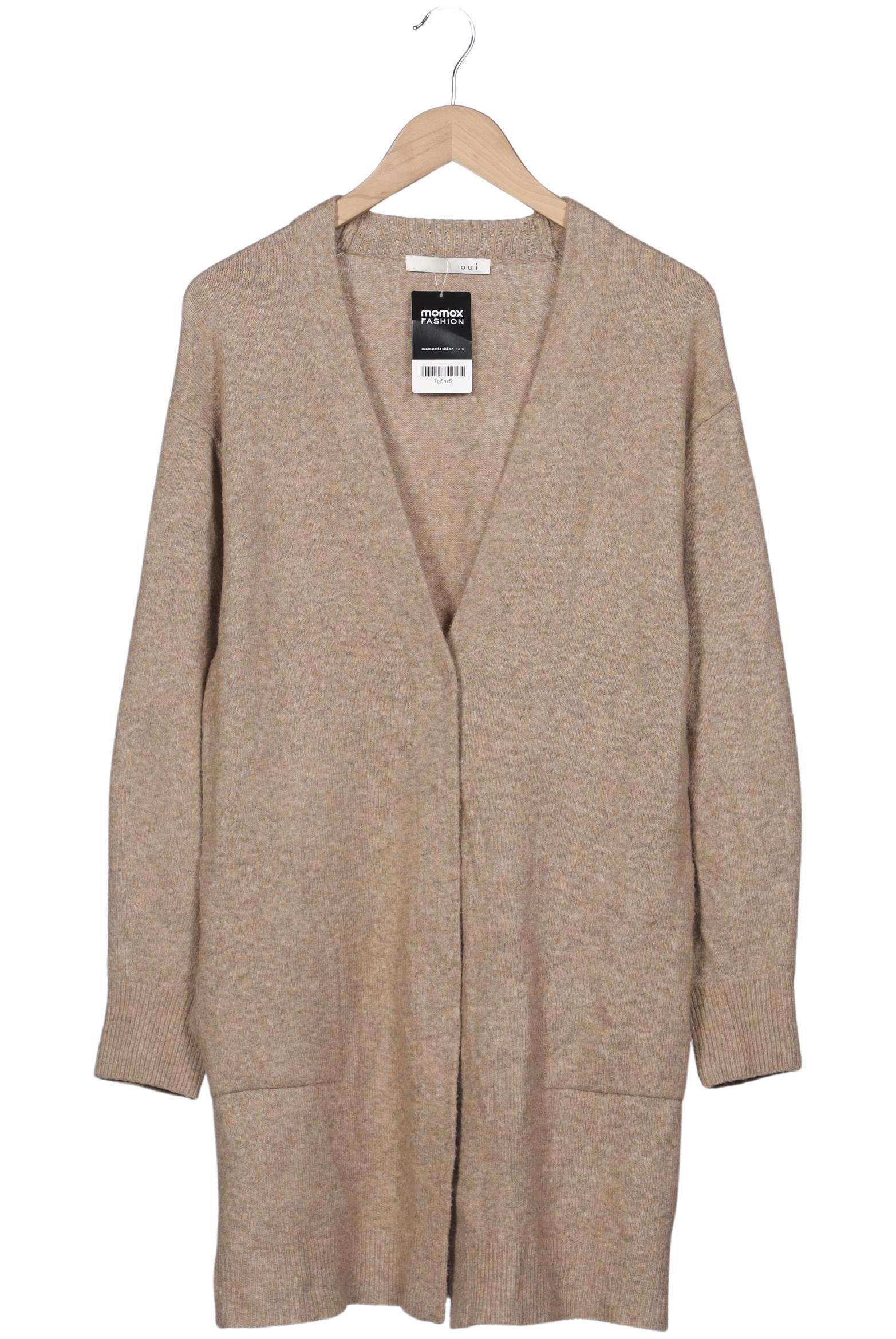 

Oui Damen Strickjacke, beige, Gr. 40