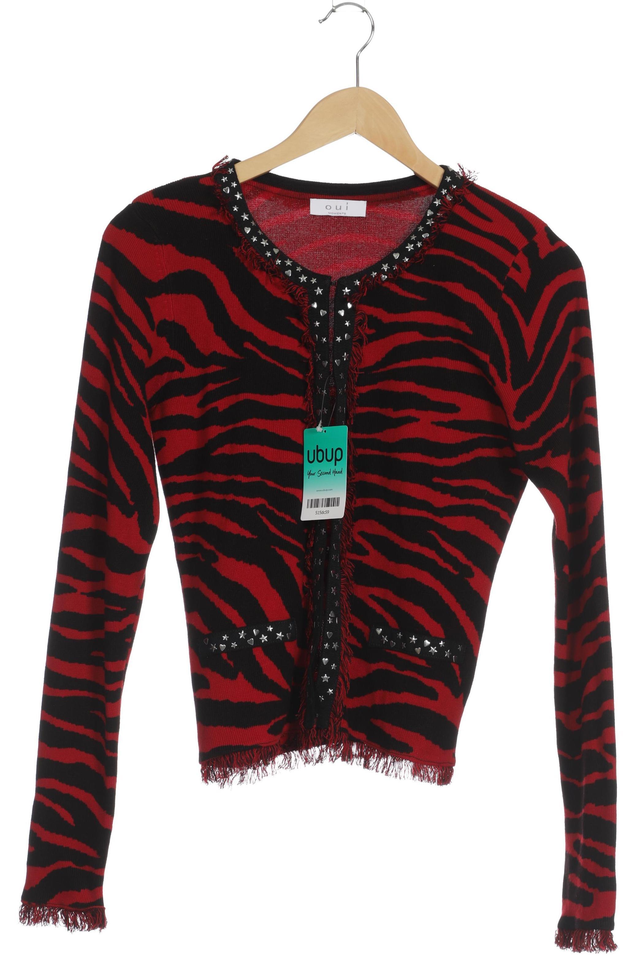 

Oui Damen Strickjacke, rot, Gr. 36