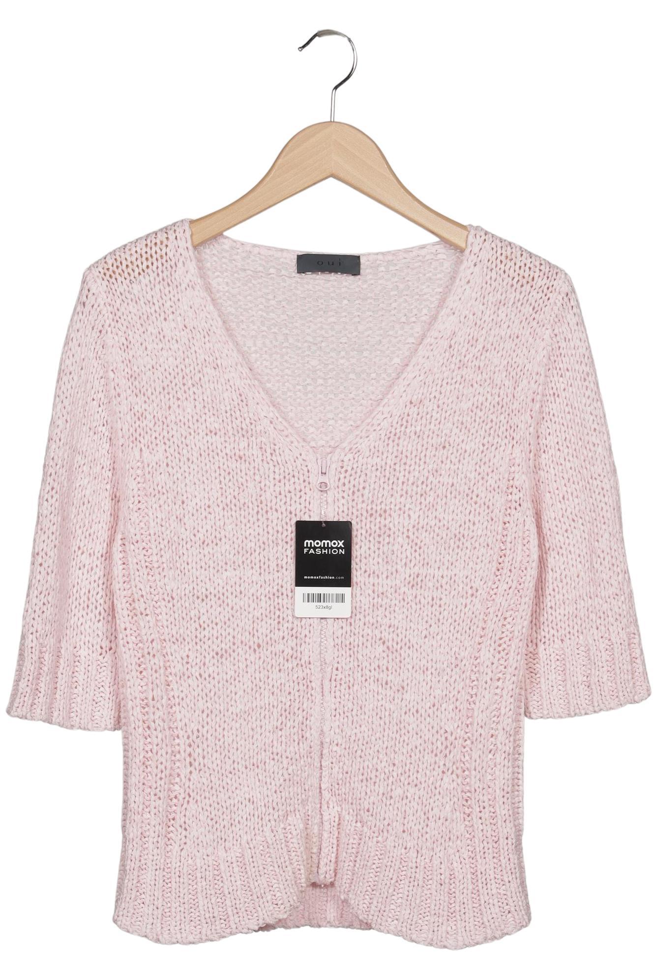 

Oui Damen Strickjacke, pink, Gr. 38