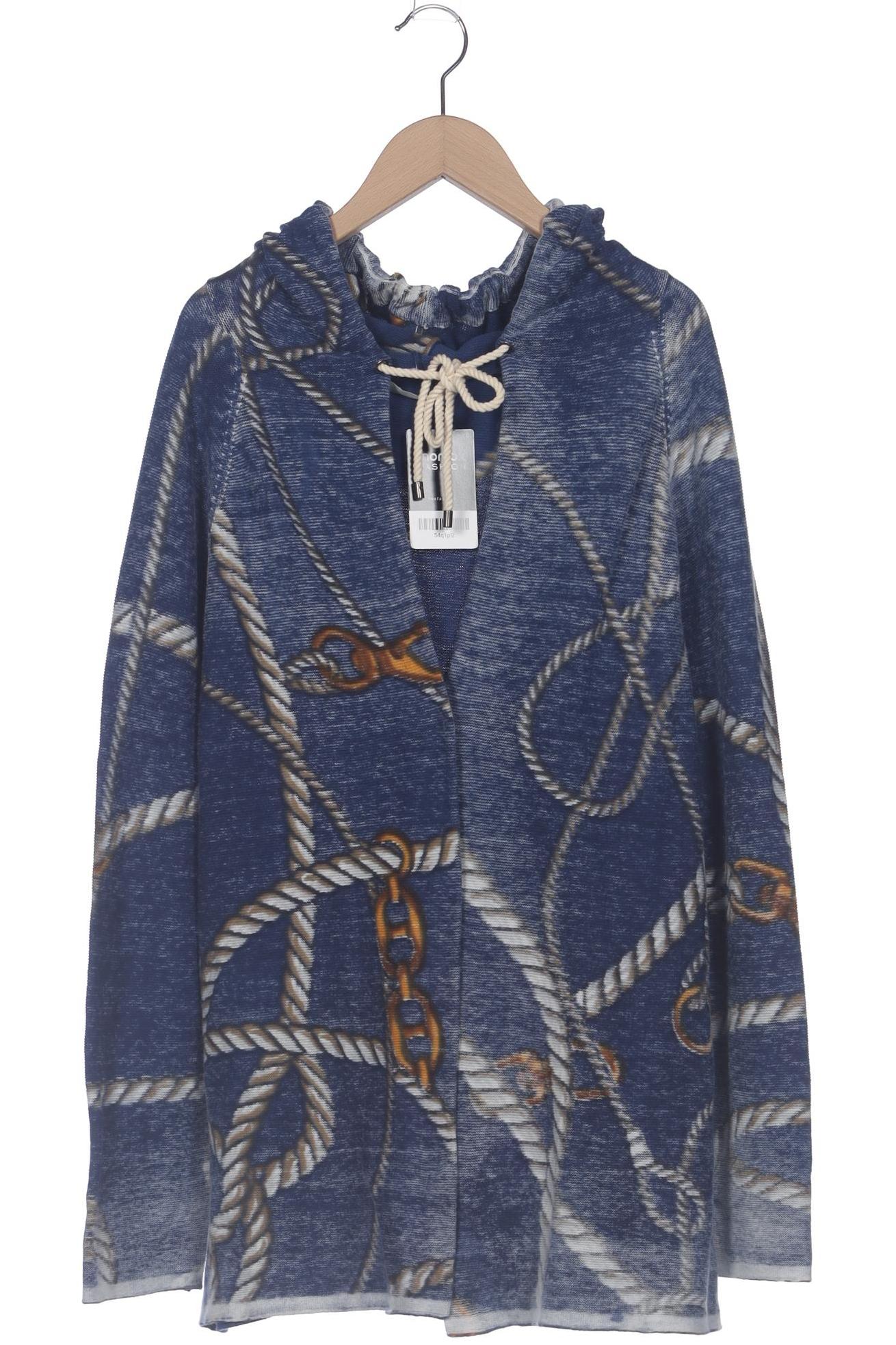 

Oui Damen Strickjacke, blau, Gr. 42