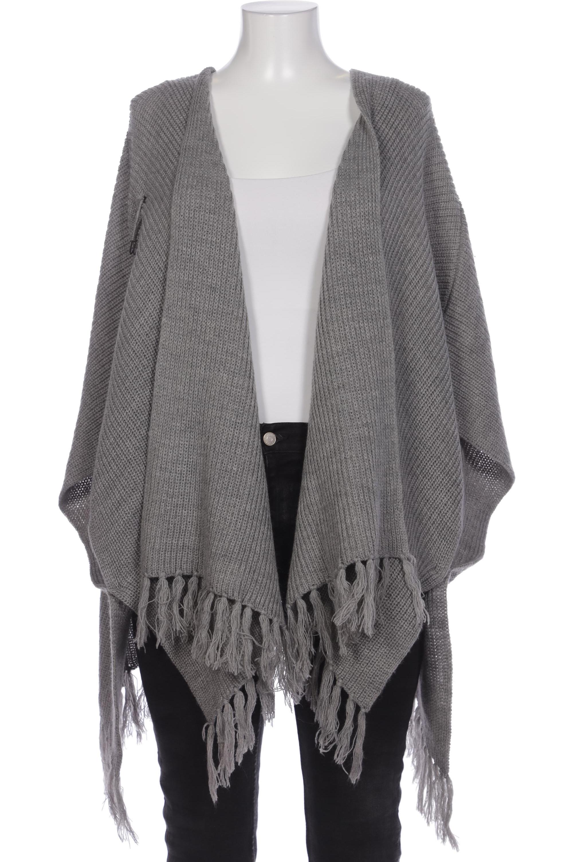 

Oui Damen Strickjacke, grau, Gr. 48