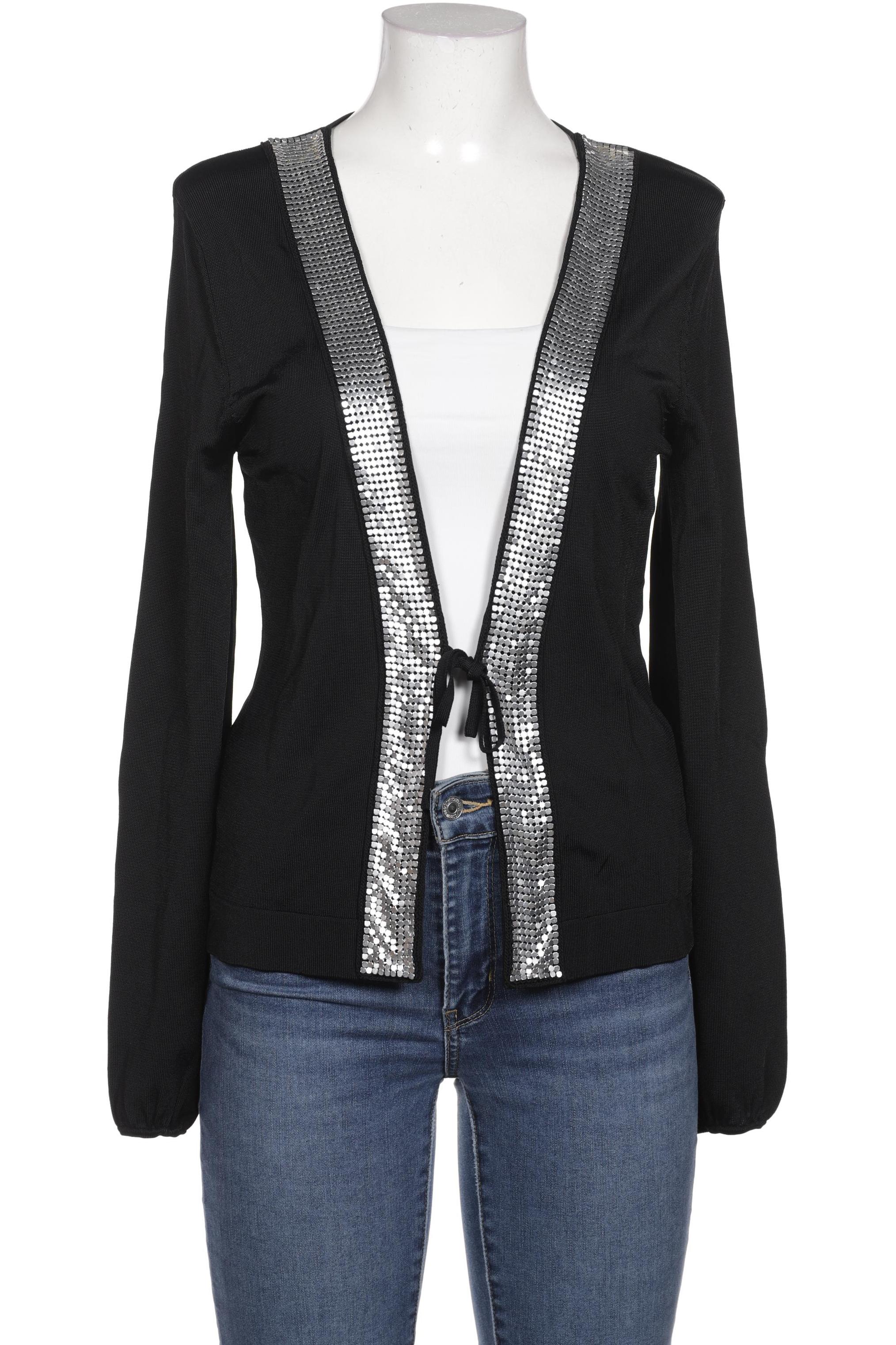

Oui Damen Strickjacke, schwarz, Gr. 38