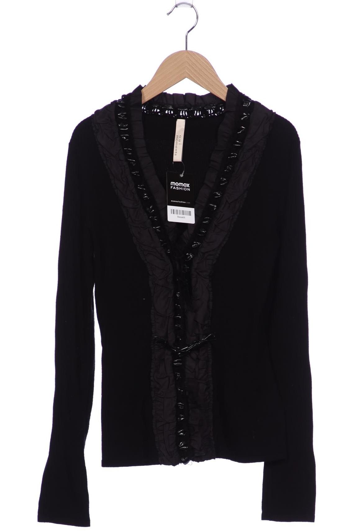 

Oui Damen Strickjacke, schwarz, Gr. 36