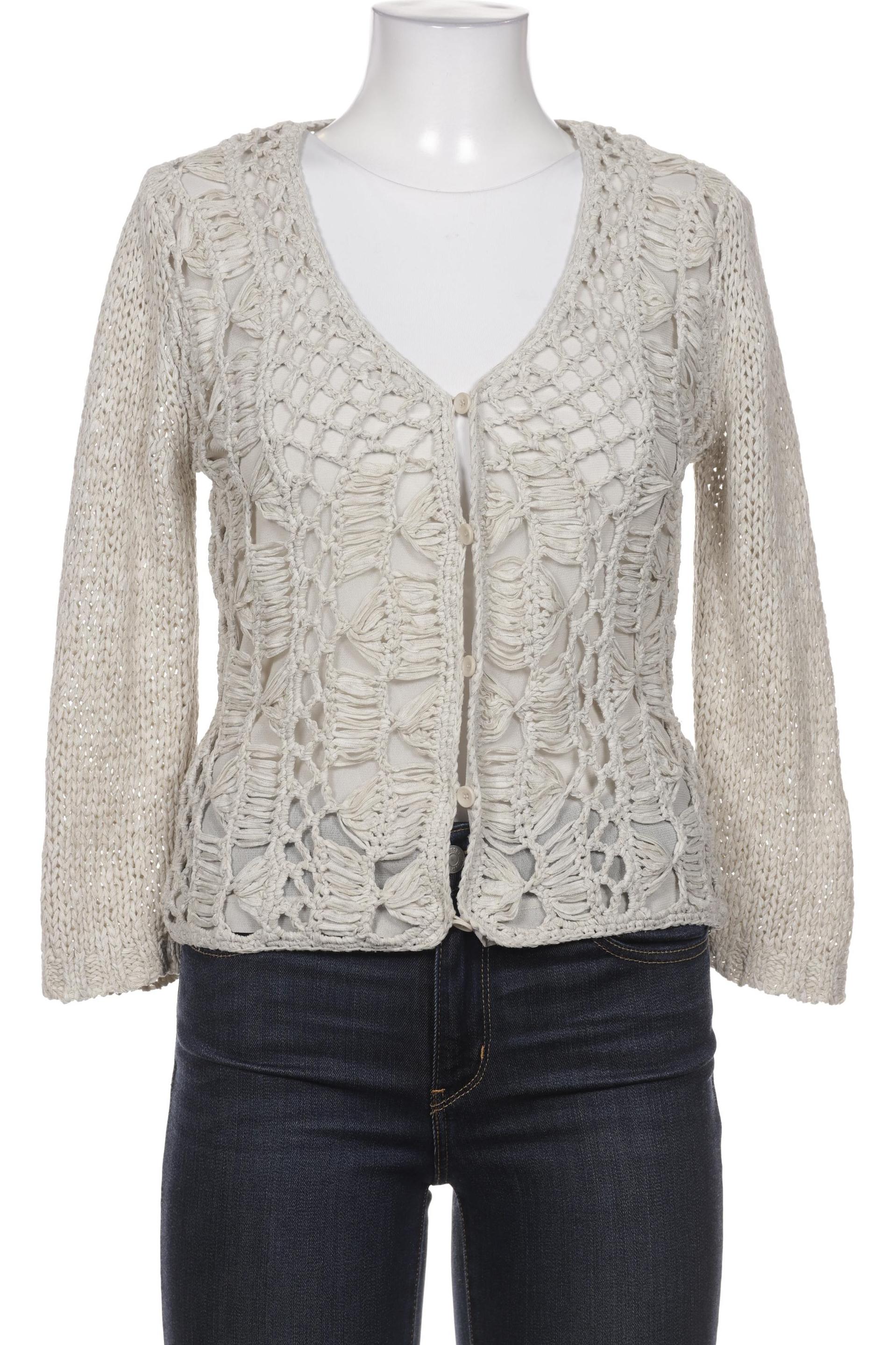

Oui Damen Strickjacke, beige, Gr. 36