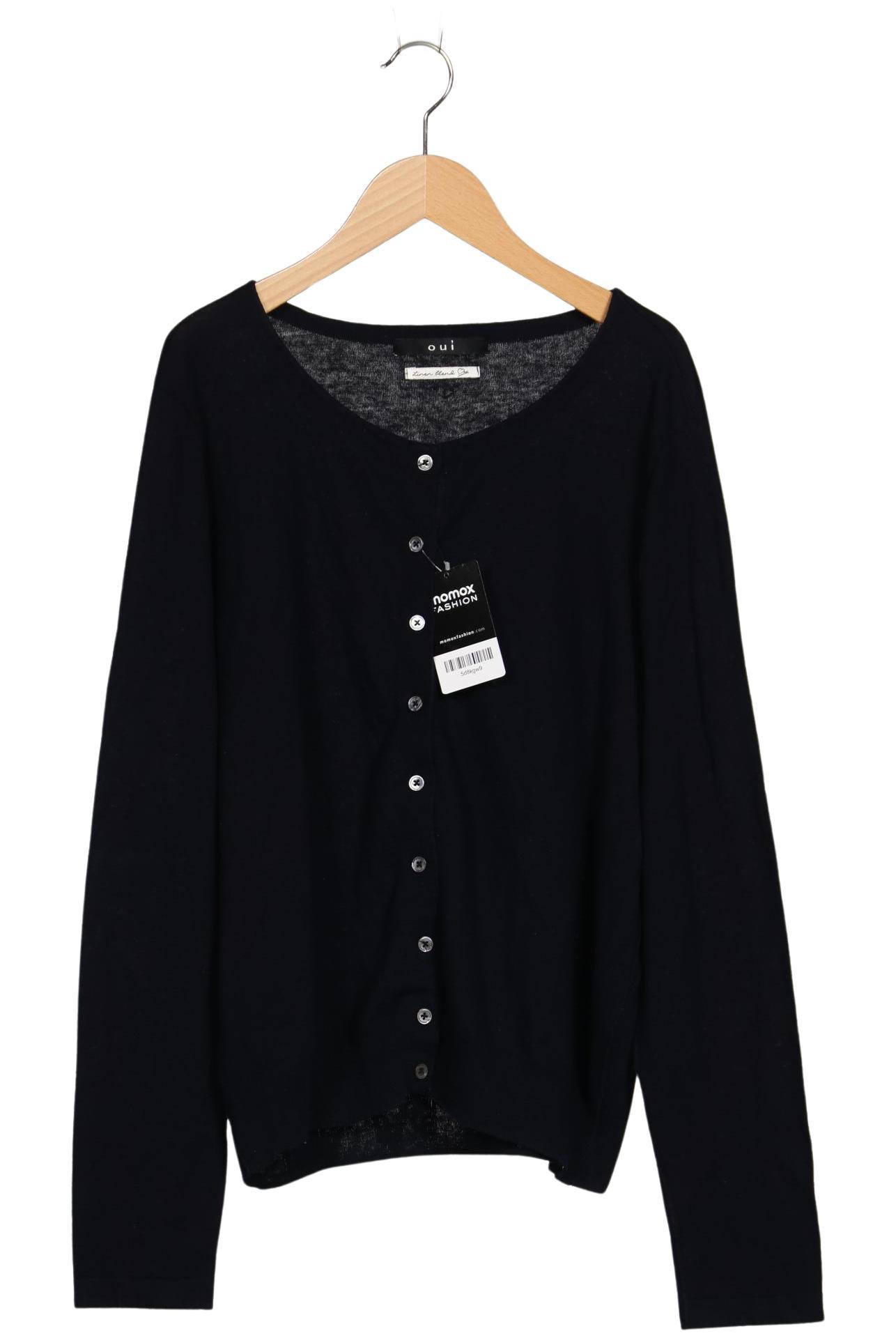 

Oui Damen Strickjacke, schwarz, Gr. 44