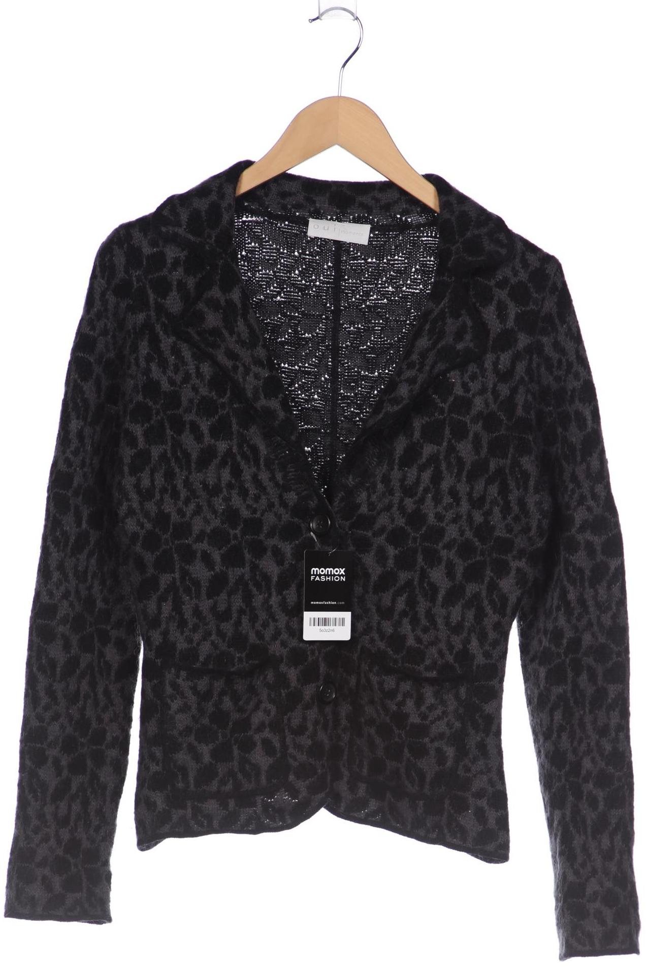 

Oui Damen Strickjacke, schwarz, Gr. 38
