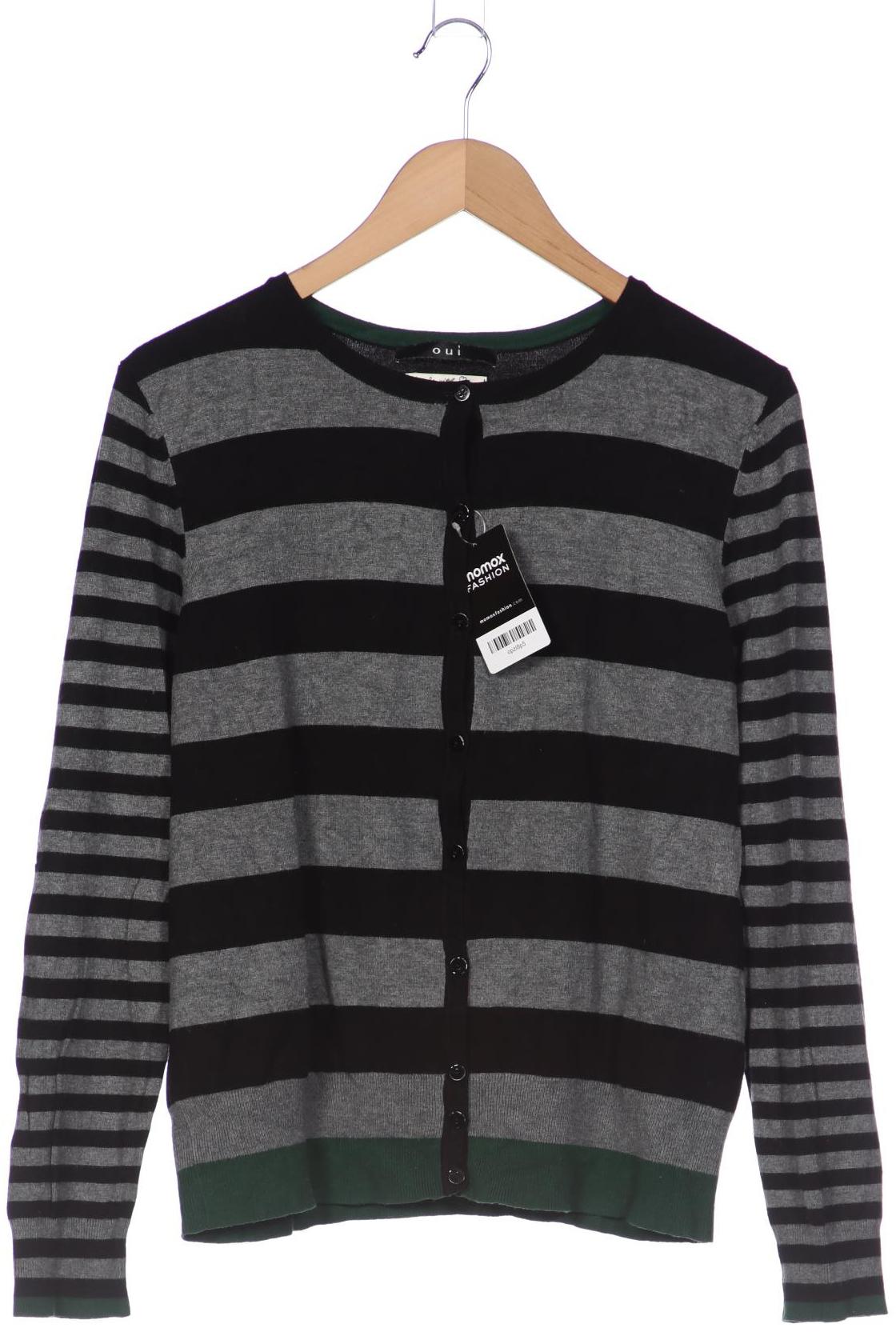 

Oui Damen Strickjacke, grau, Gr. 42