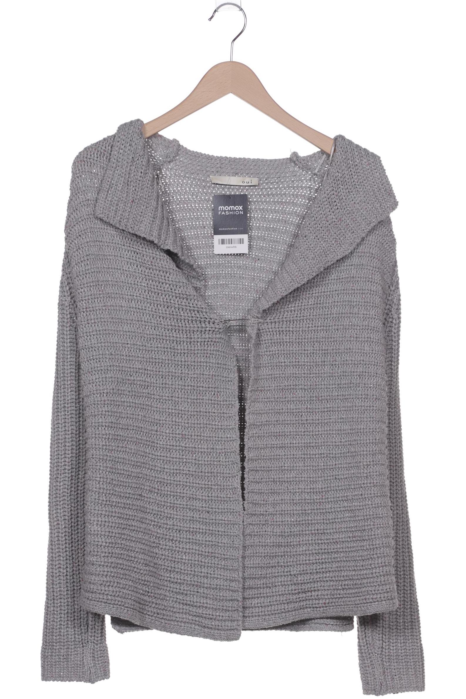 

Oui Damen Strickjacke, grau, Gr. 38