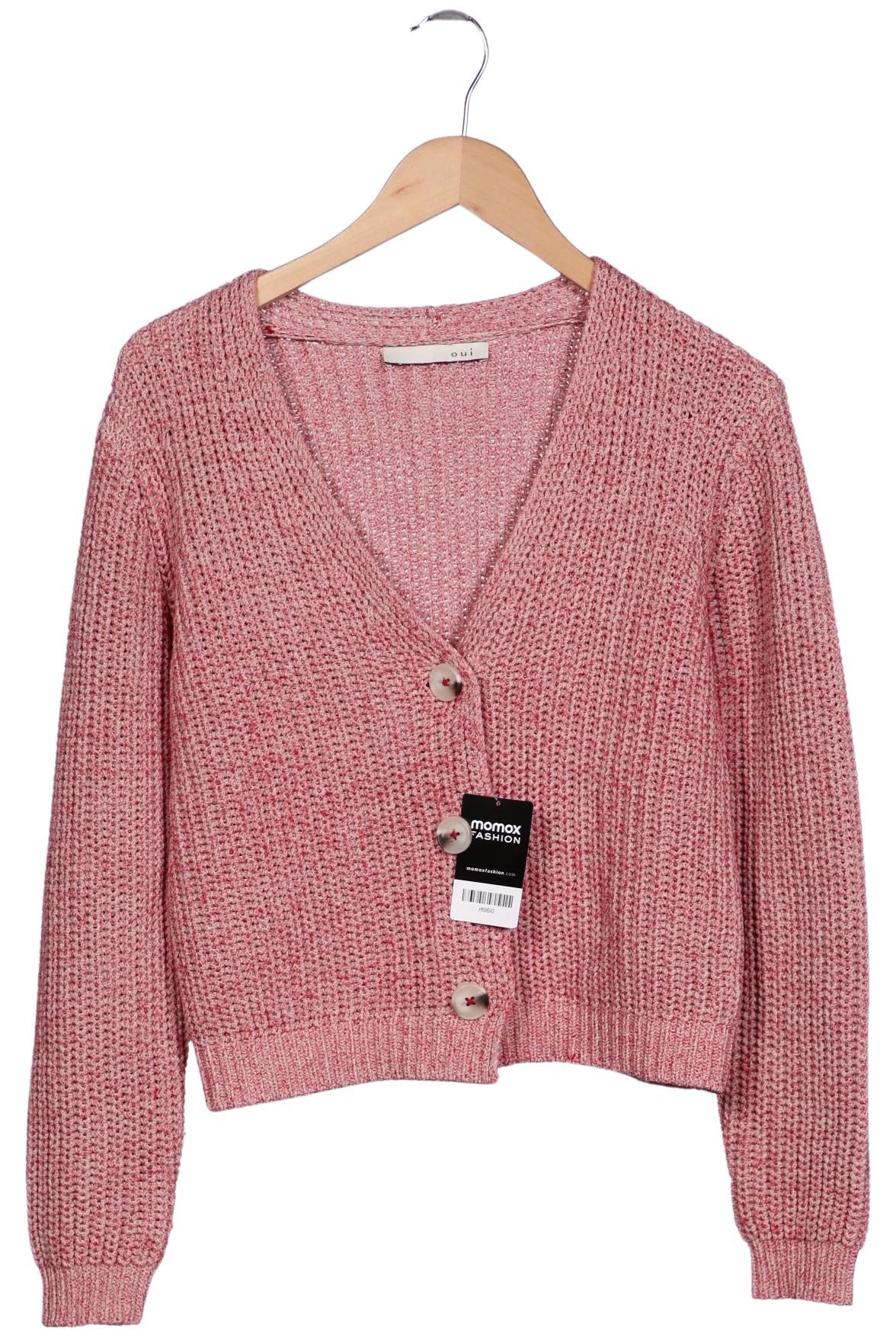 

Oui Damen Strickjacke, pink, Gr. 36