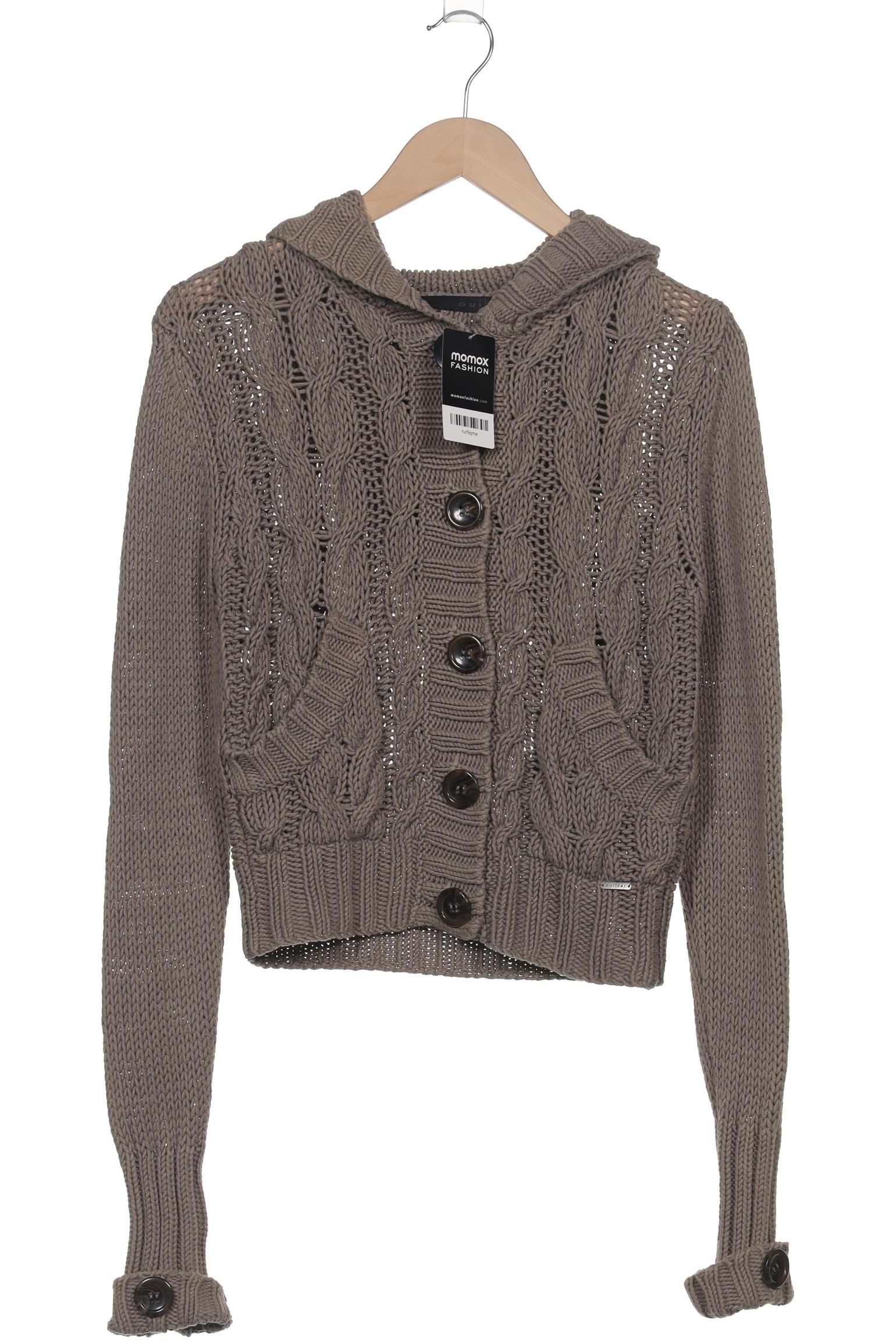 

Oui Damen Strickjacke, grau, Gr. 34