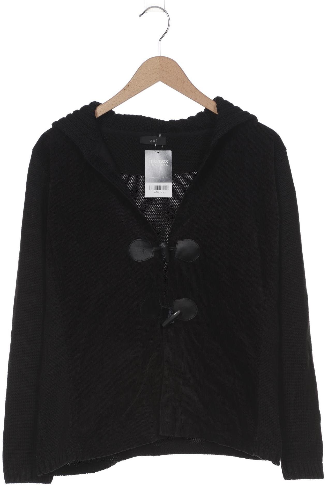 

Oui Damen Strickjacke, schwarz, Gr. 46