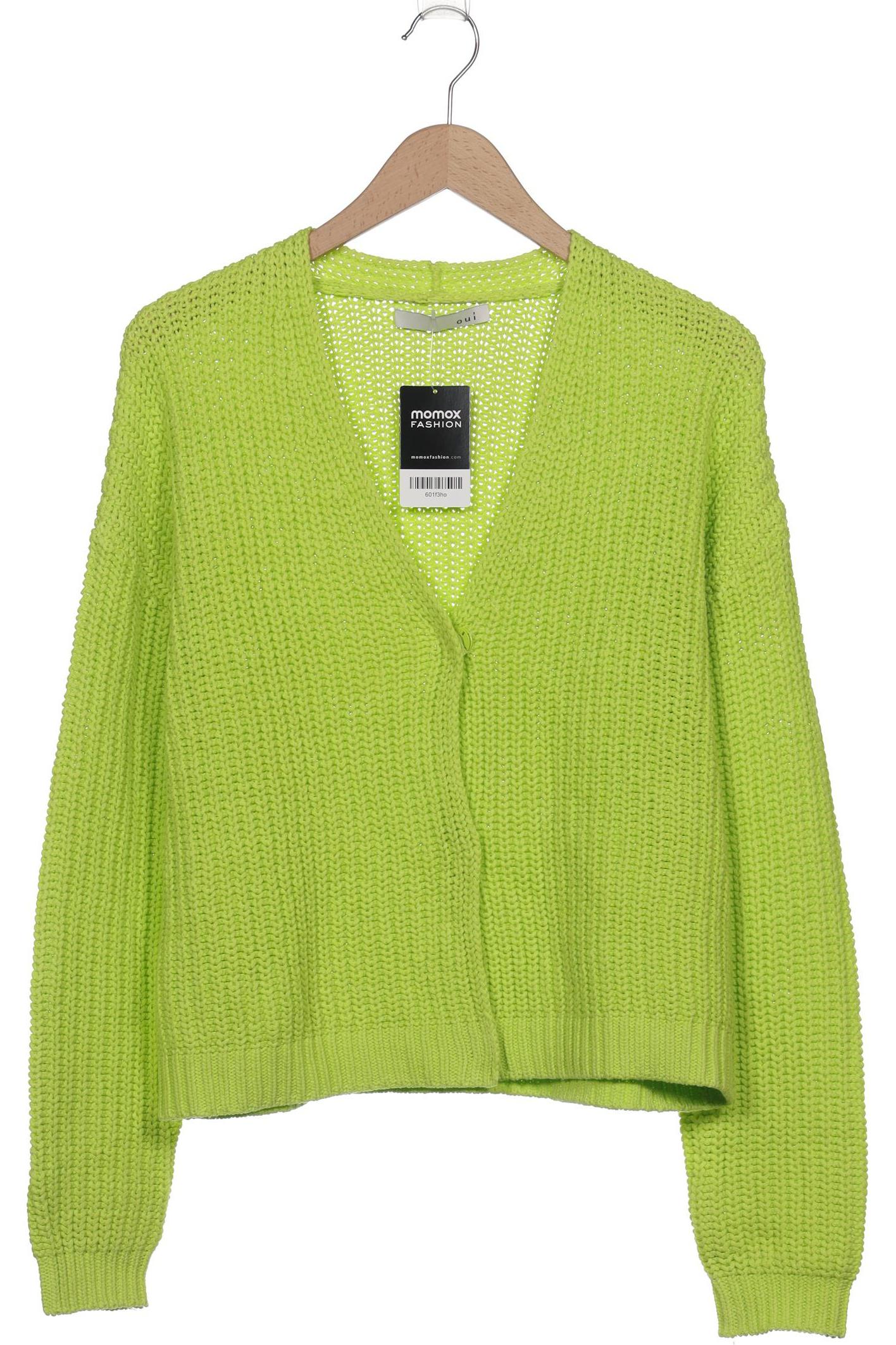 

Oui Damen Strickjacke, neon, Gr. 38