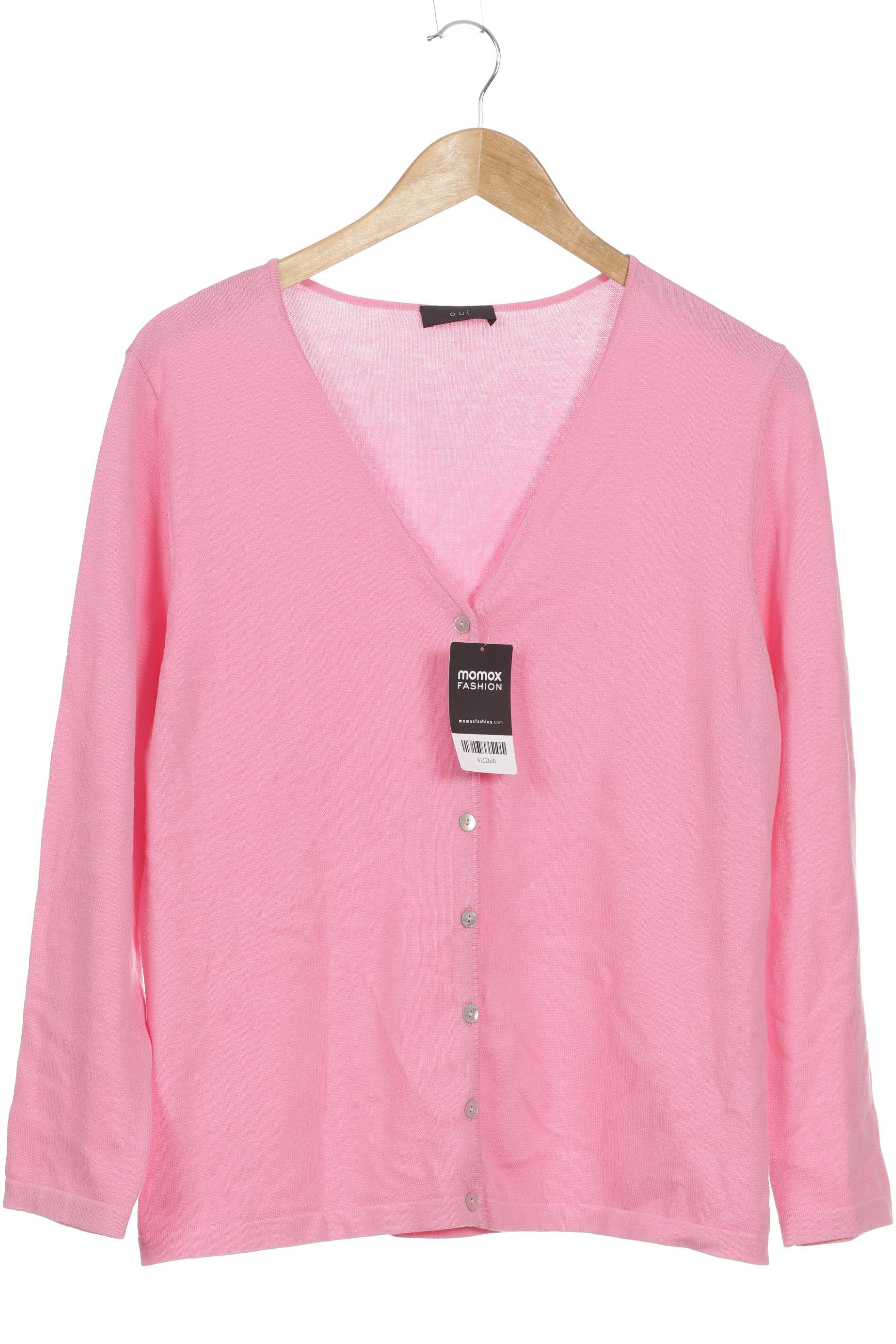 

Oui Damen Strickjacke, pink, Gr. 42