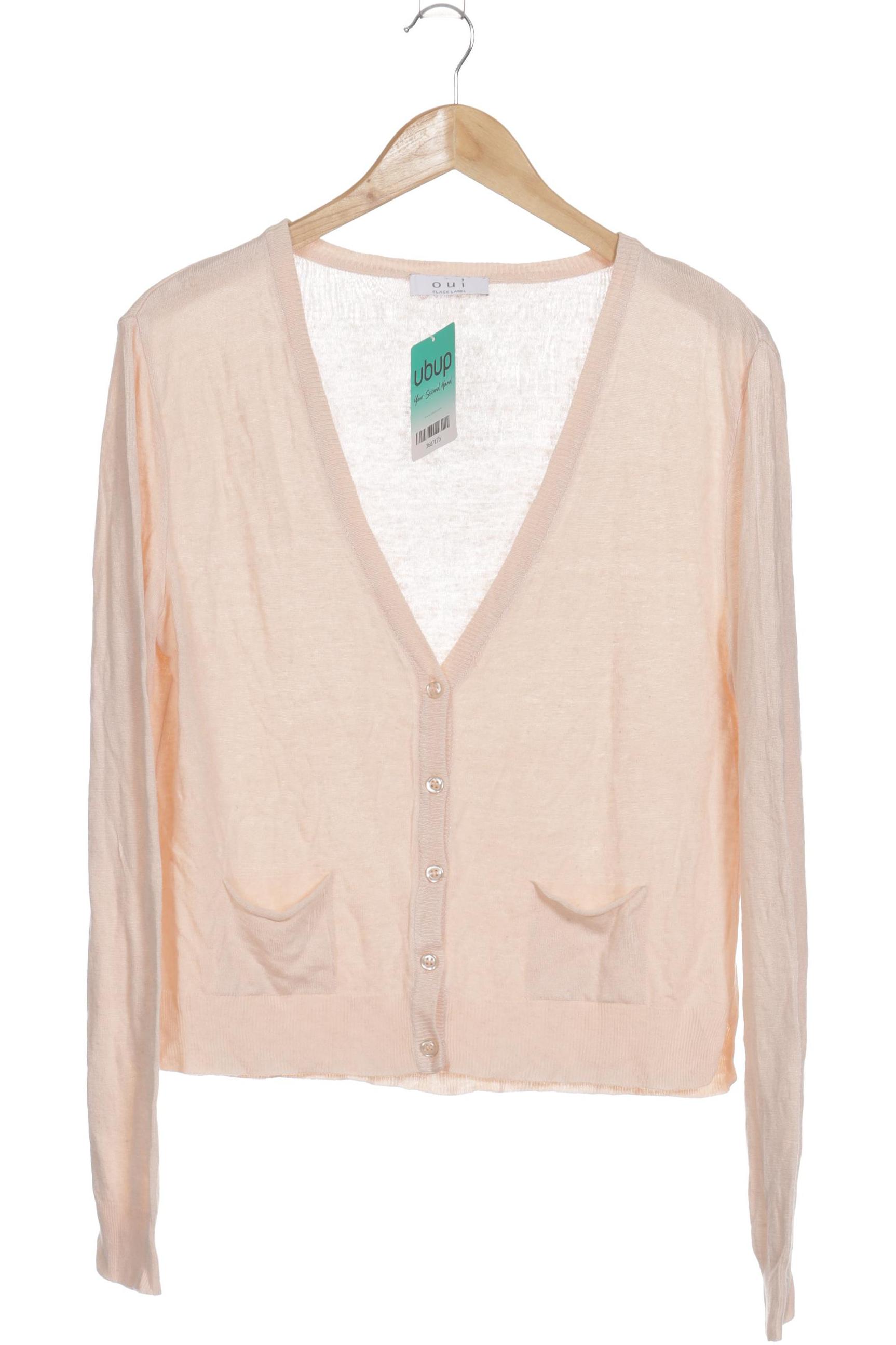 

Oui Damen Strickjacke, beige, Gr. 42