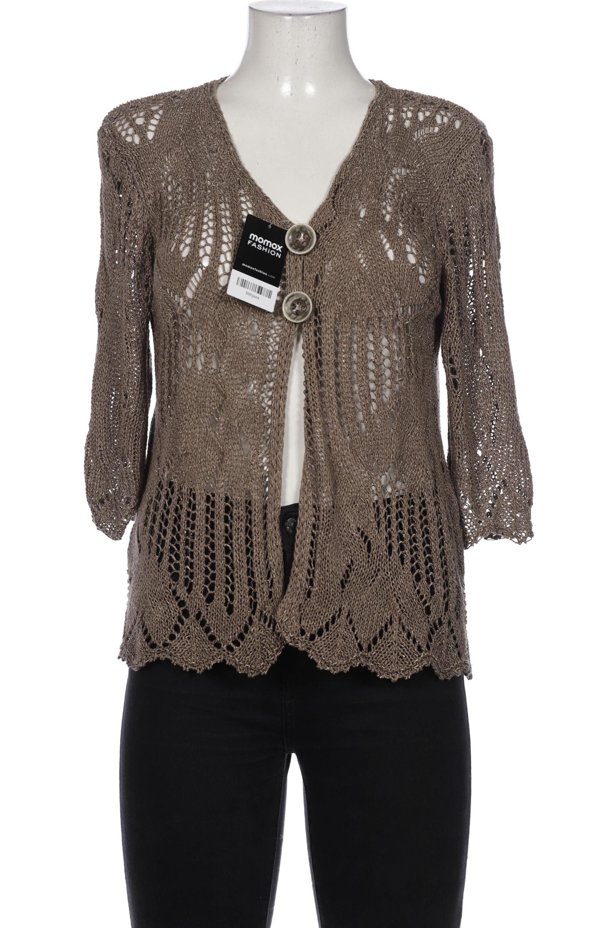 

Oui Damen Strickjacke, braun, Gr. 42