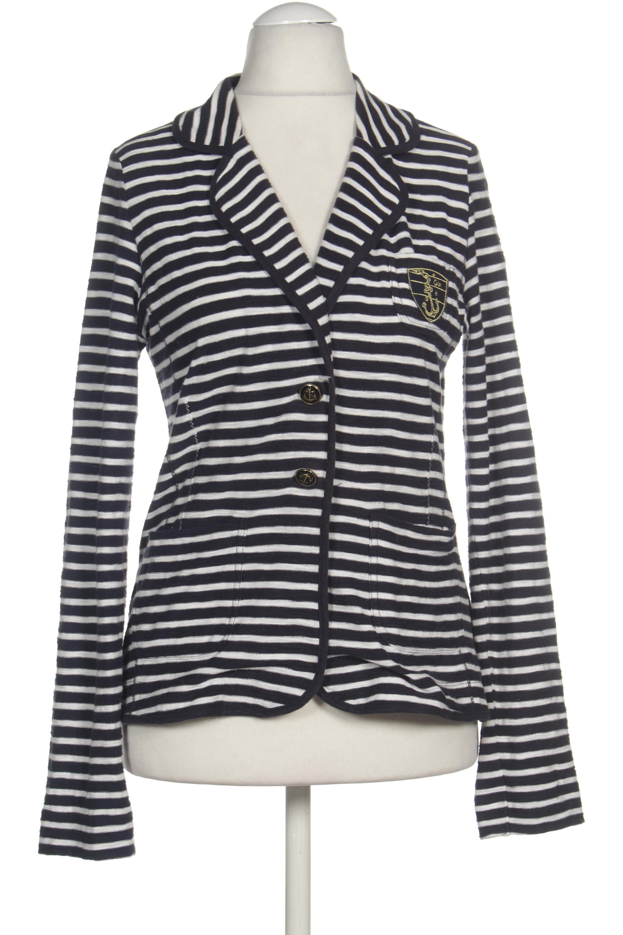 

Oui Damen Strickjacke, blau, Gr. 36